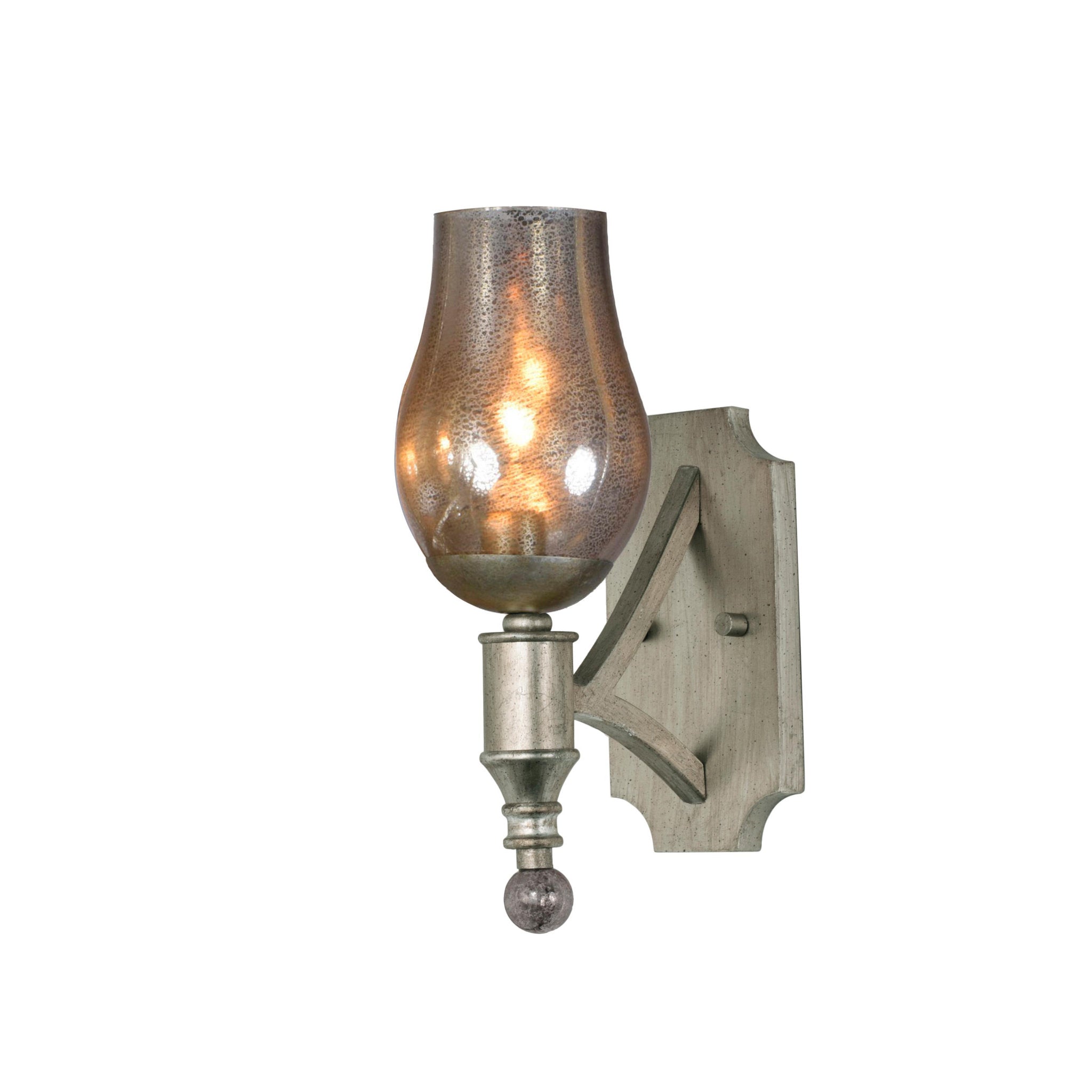 Studio M SM23971MGSG Mirabelle 1-Light Wall Sconce in Silver Gold