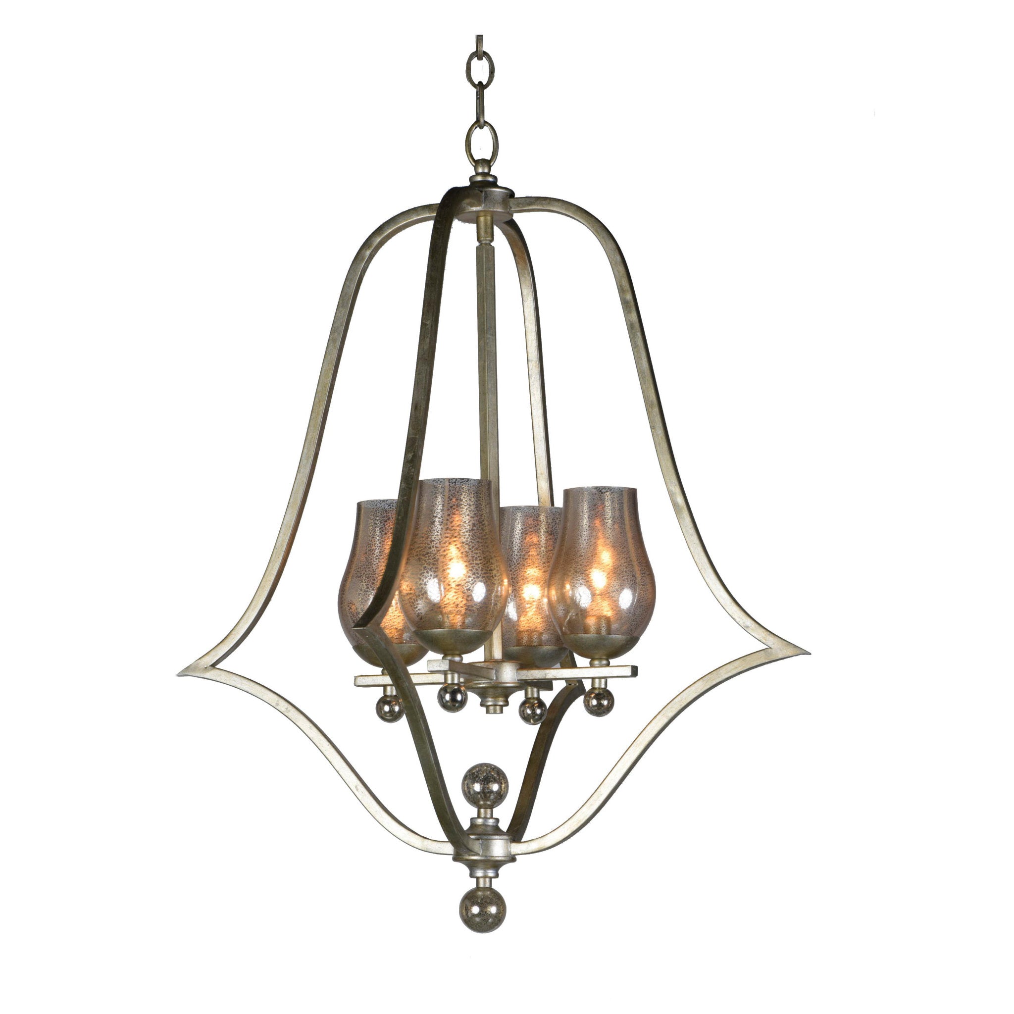 Studio M SM23973MGSG Mirabelle 4-Light Pendant in Silver Gold
