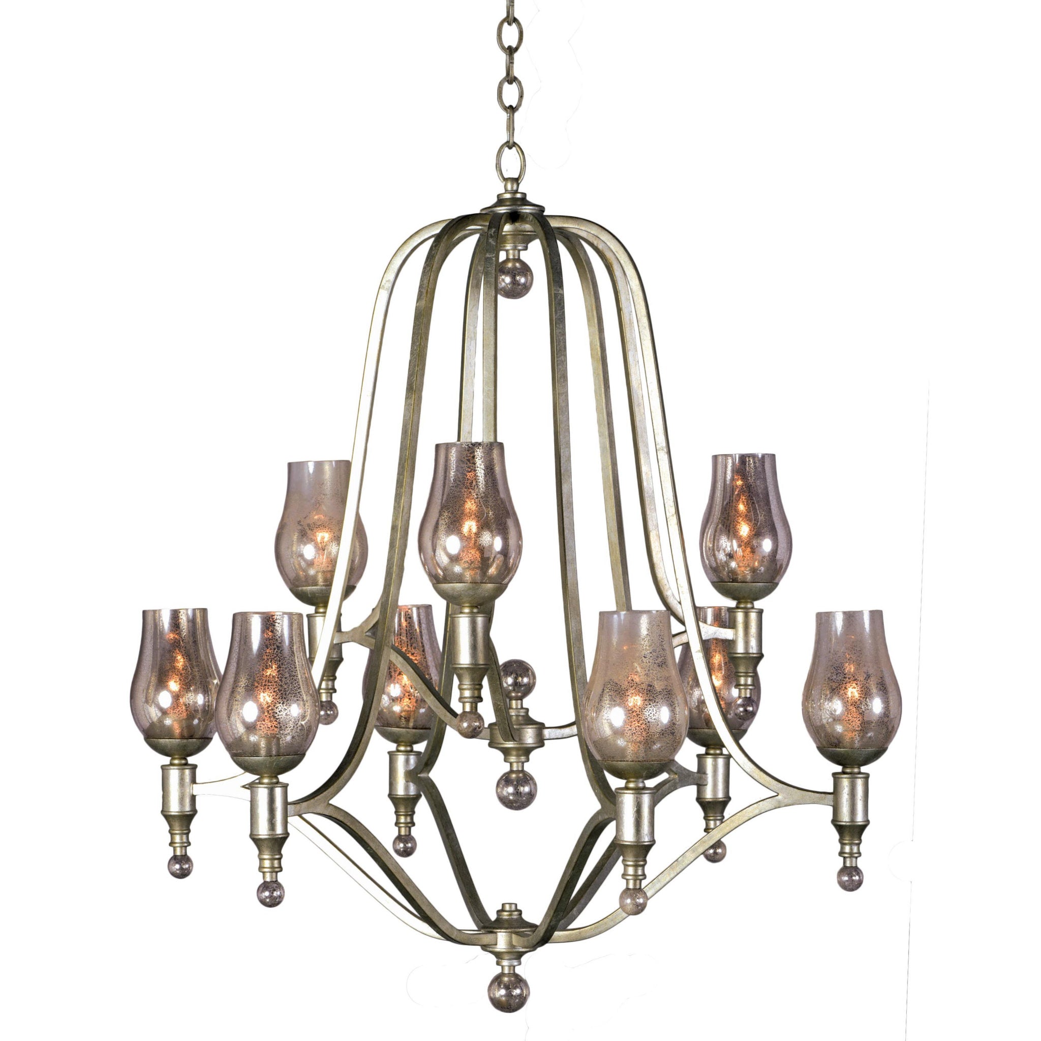Studio M SM23977MGSG Mirabelle 9-Light Chandelier in Silver Gold