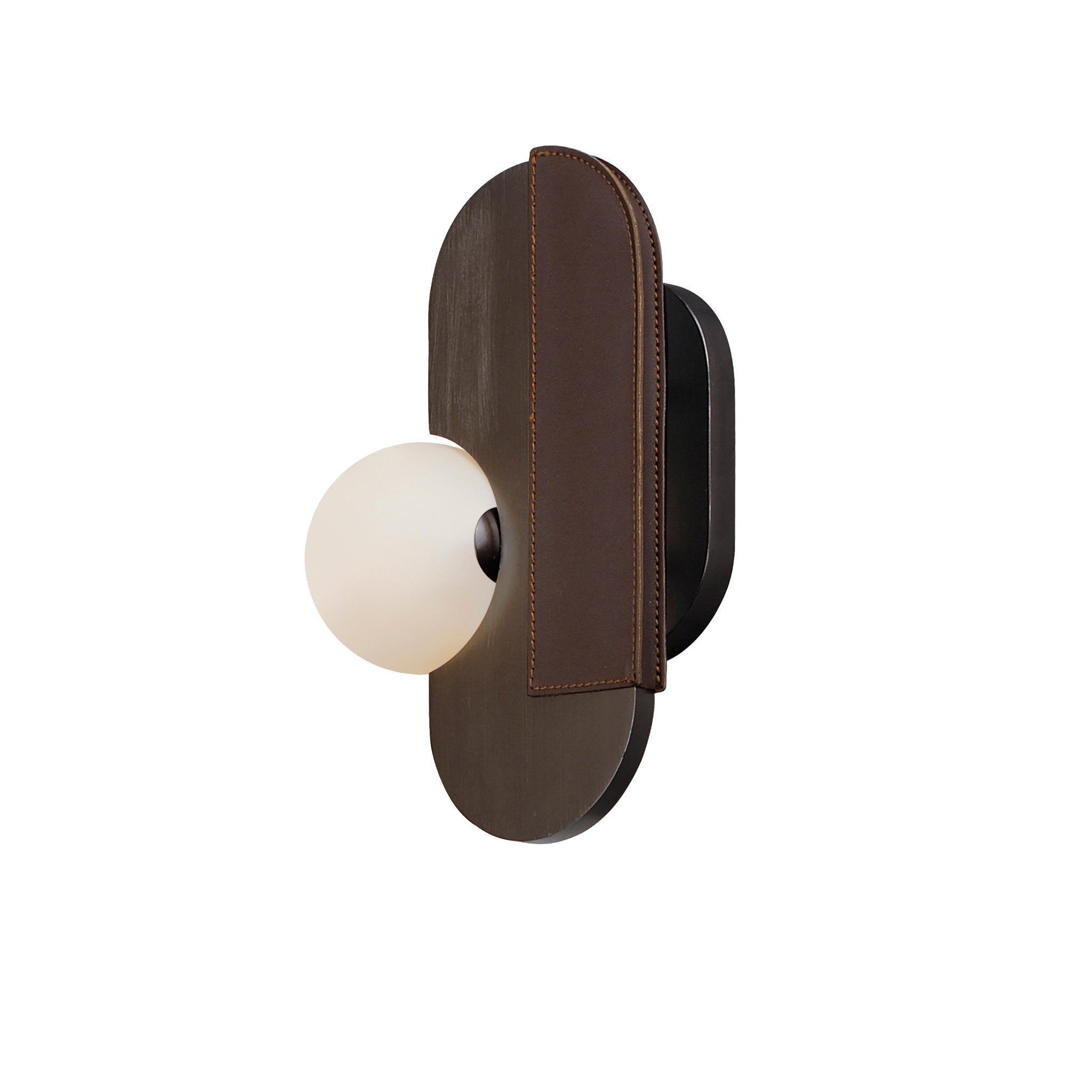 Studio M SM24600BBZ Stitched Side-Light Wall Sconce in Brushed Bronze by Nina Magon