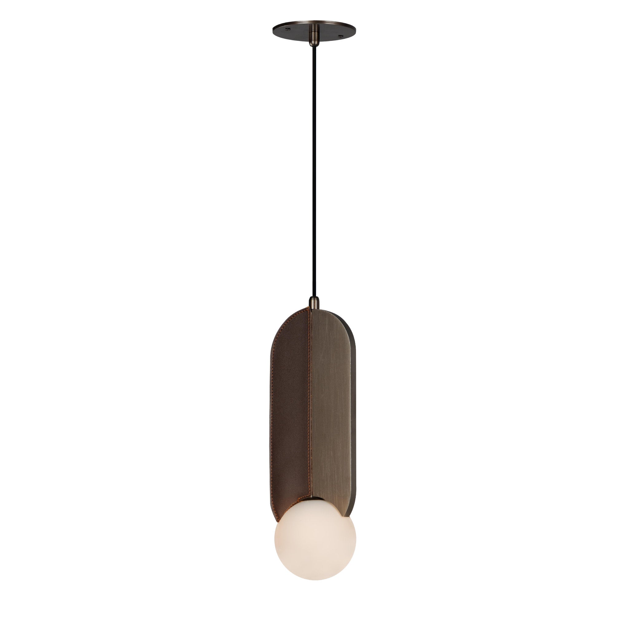 Studio M SM24603BBZ Stitched Down-Light Pendant in Brushed Bronze by Nina Magon