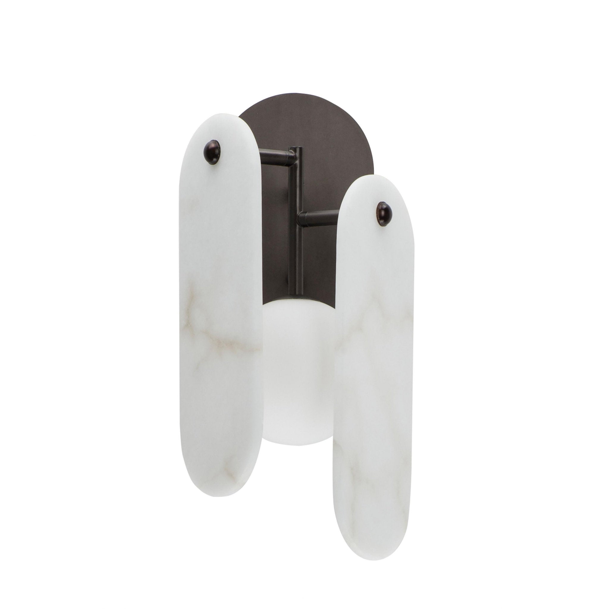 Studio M SM24810WABBZ Megalith Spanish Alabaster Wall Sconce in Brushed Bronze by Nina Magon