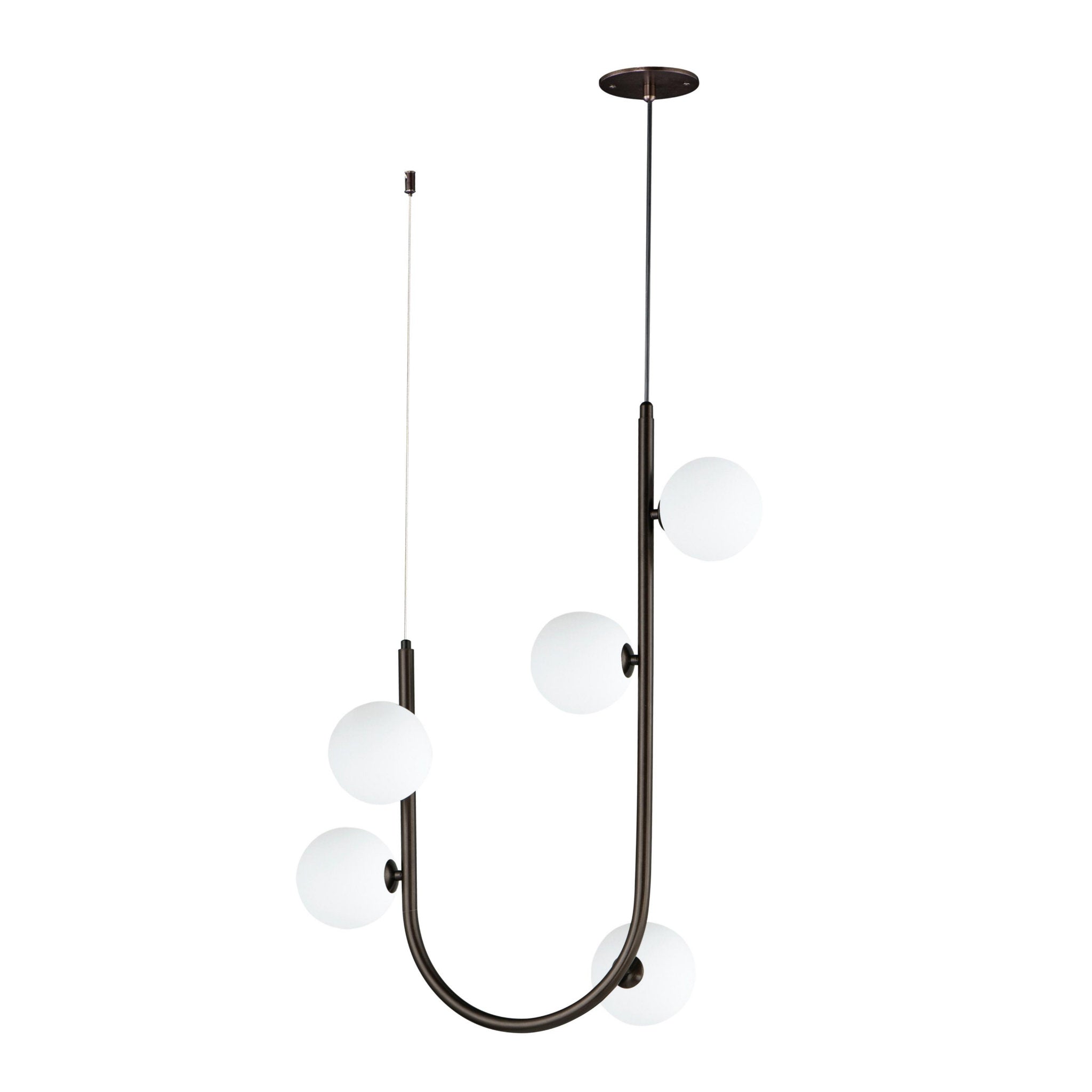 Studio M SM24905BBZ Contour 5-Light Cord Hung Pendant 3000K in Brushed Bronze by Nina Magon