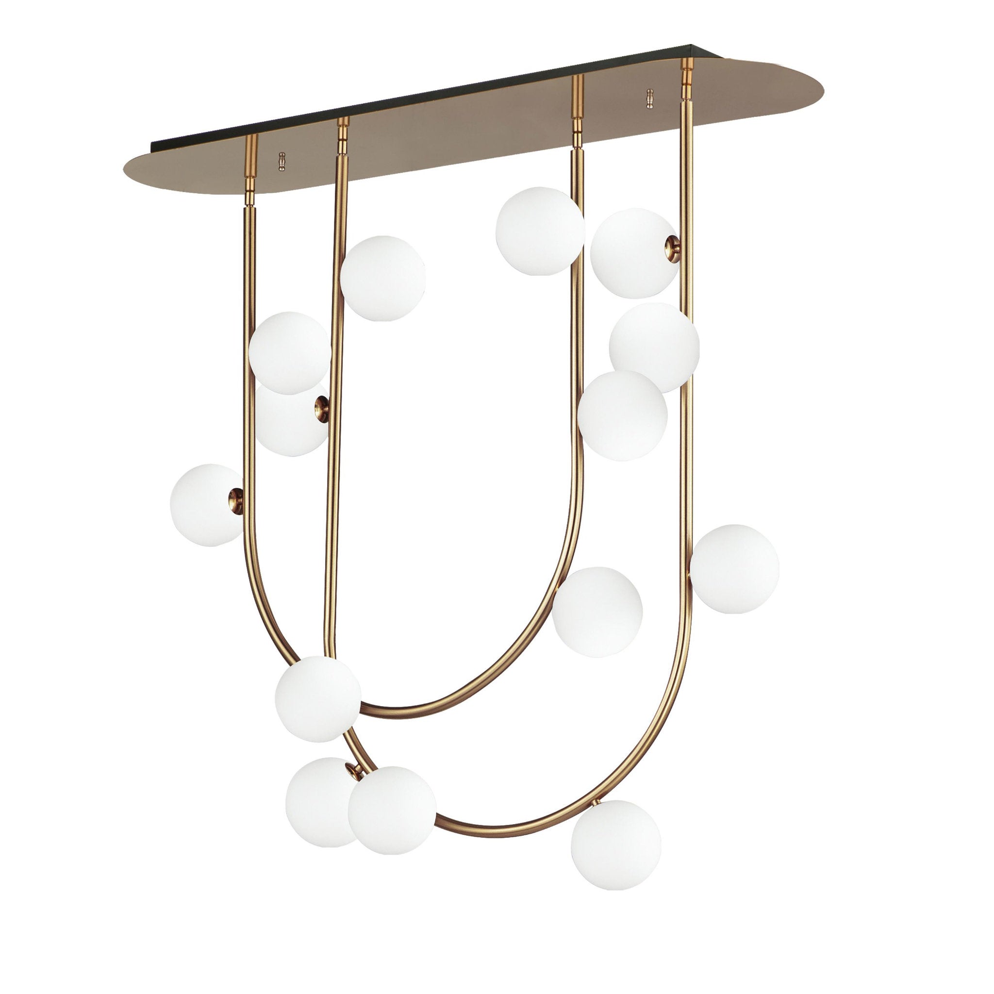 Studio M SM24914HR Contour 14-Light Fixed Stem Ceiling Light 3000K in Heritage by Nina Magon