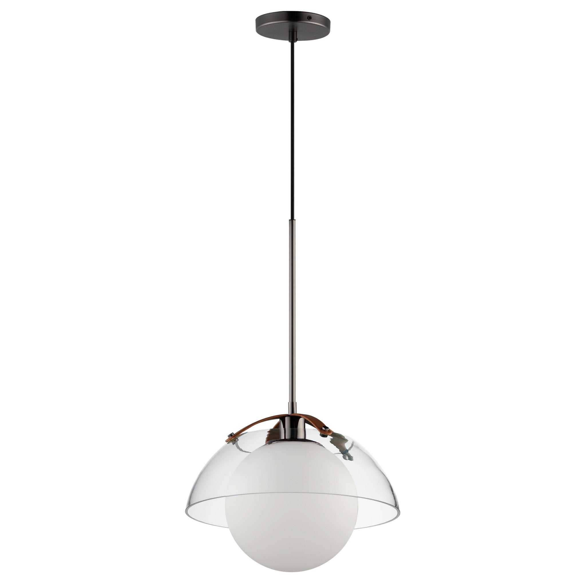 Studio M SM31014CLBC Domain 14" Pendant Clear/Black Nickel in Black Chrome by Mat Sanders