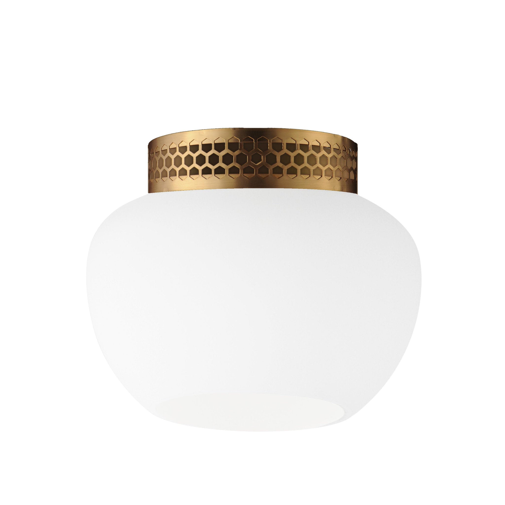 Studio M SM31084FTHR Incognito 14" Surface Mount - Frost/Heritage Brass by Mat Sanders