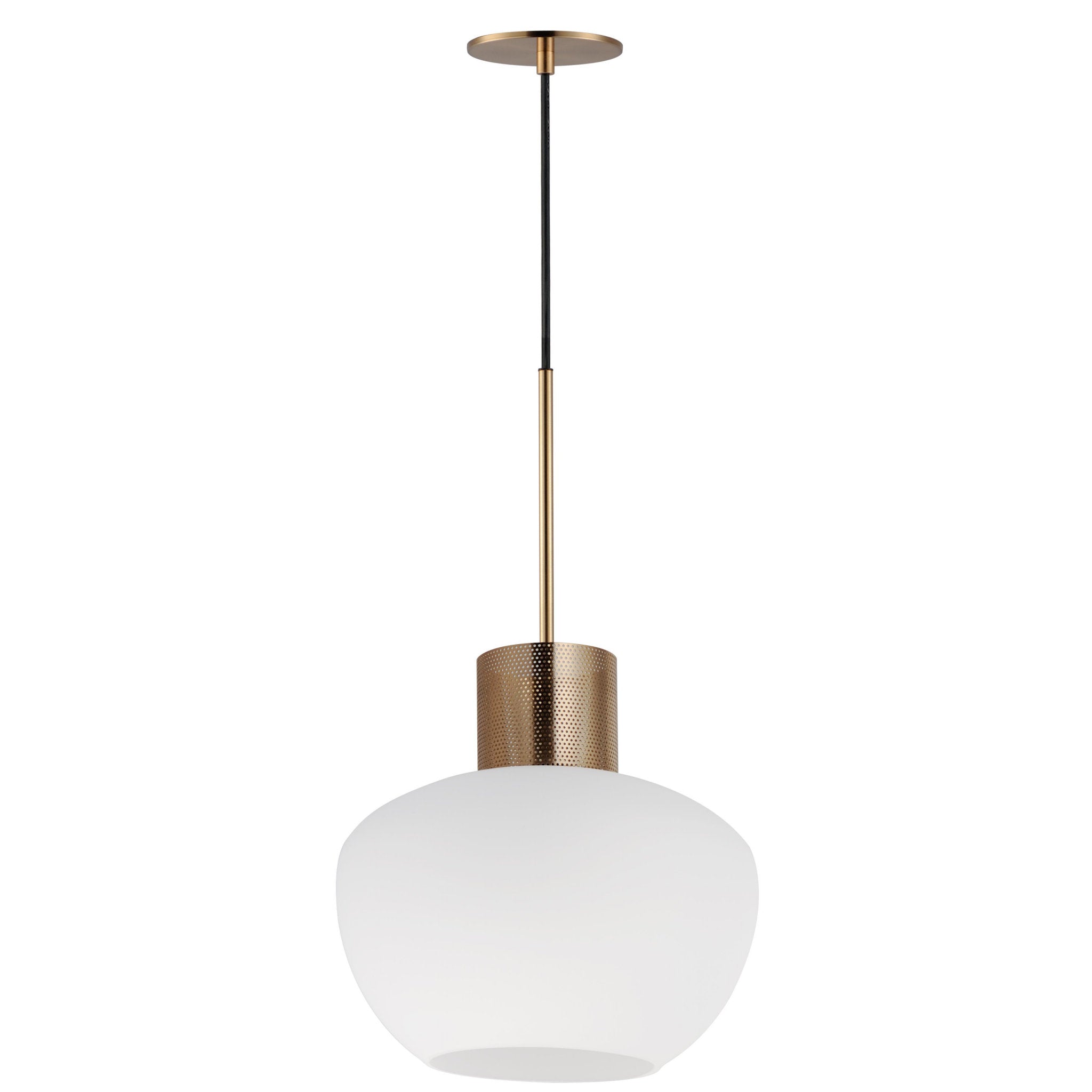 Studio M SM31086FTHR Incognito 14" Pendant - Frost/Heritage Brass by Mat Sanders