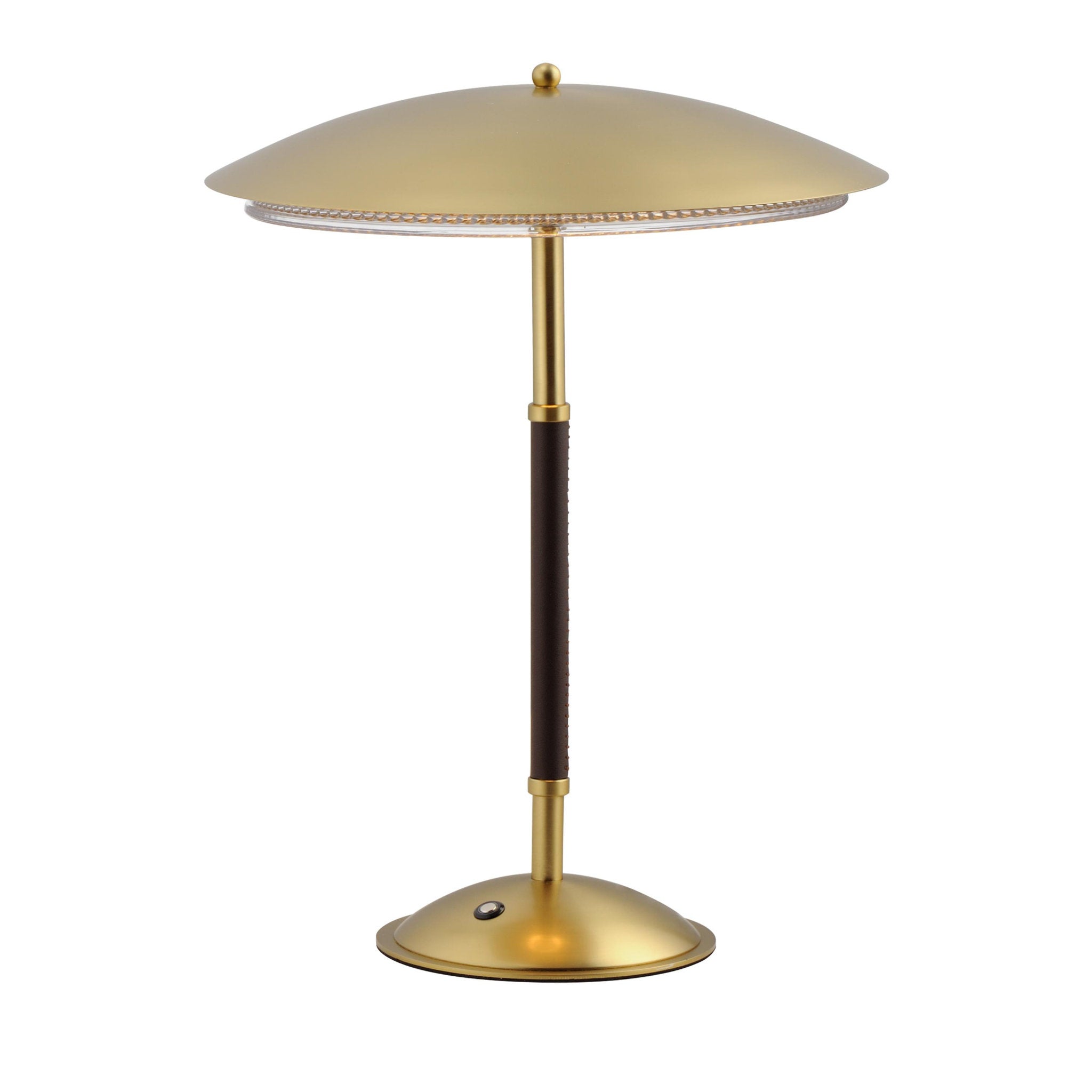 Studio M SM81868CRNAB Prismatic LED Table Lamp in Natural Aged Brass by Mat Sanders
