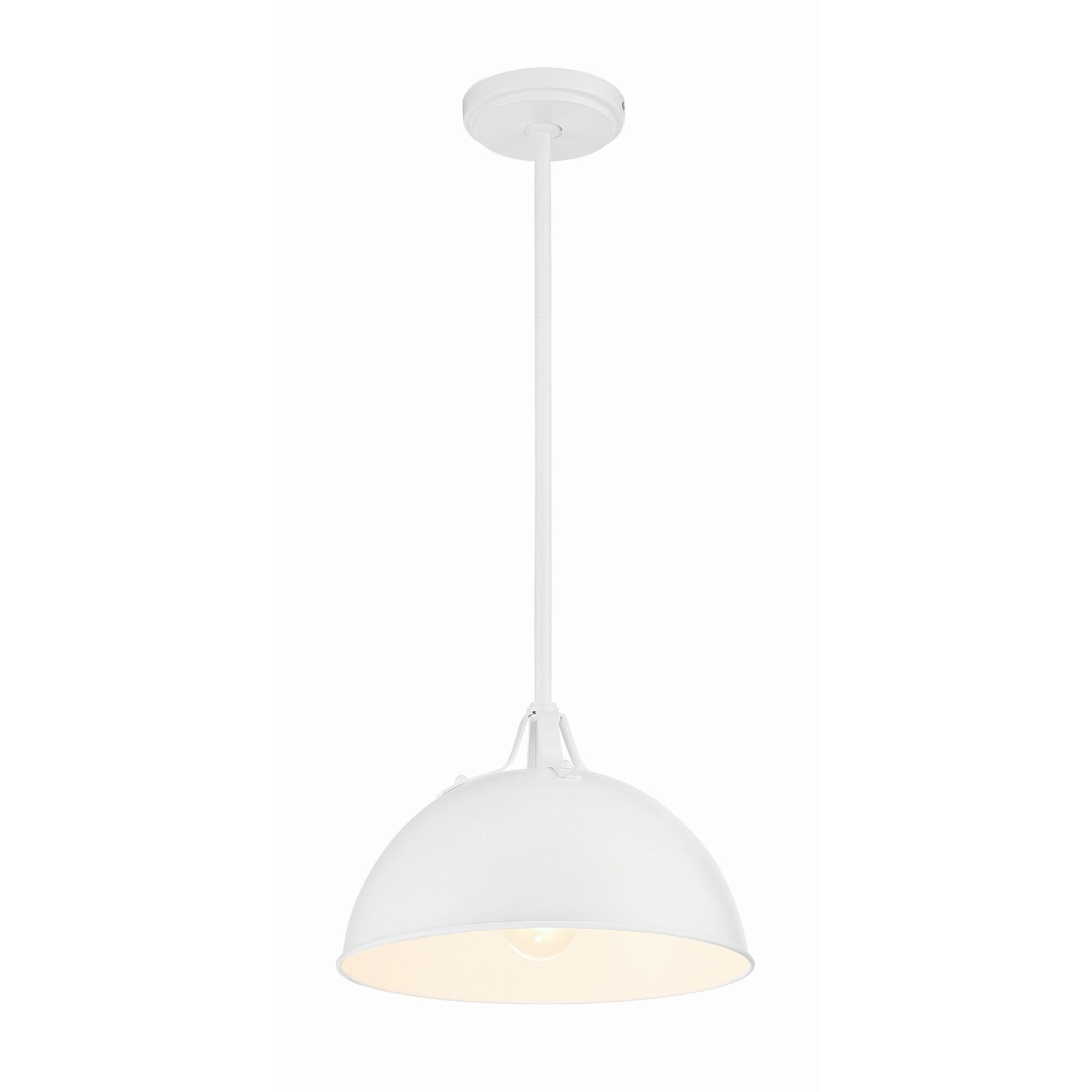 Soto 1 Light White Pendant