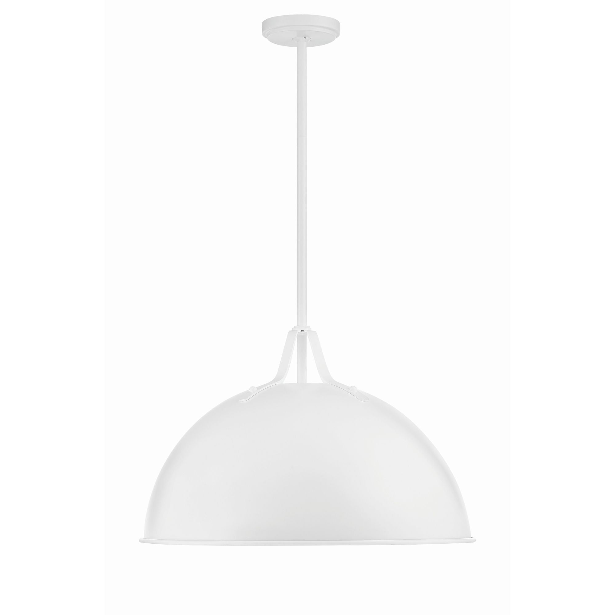 Soto 1 Light White Pendant