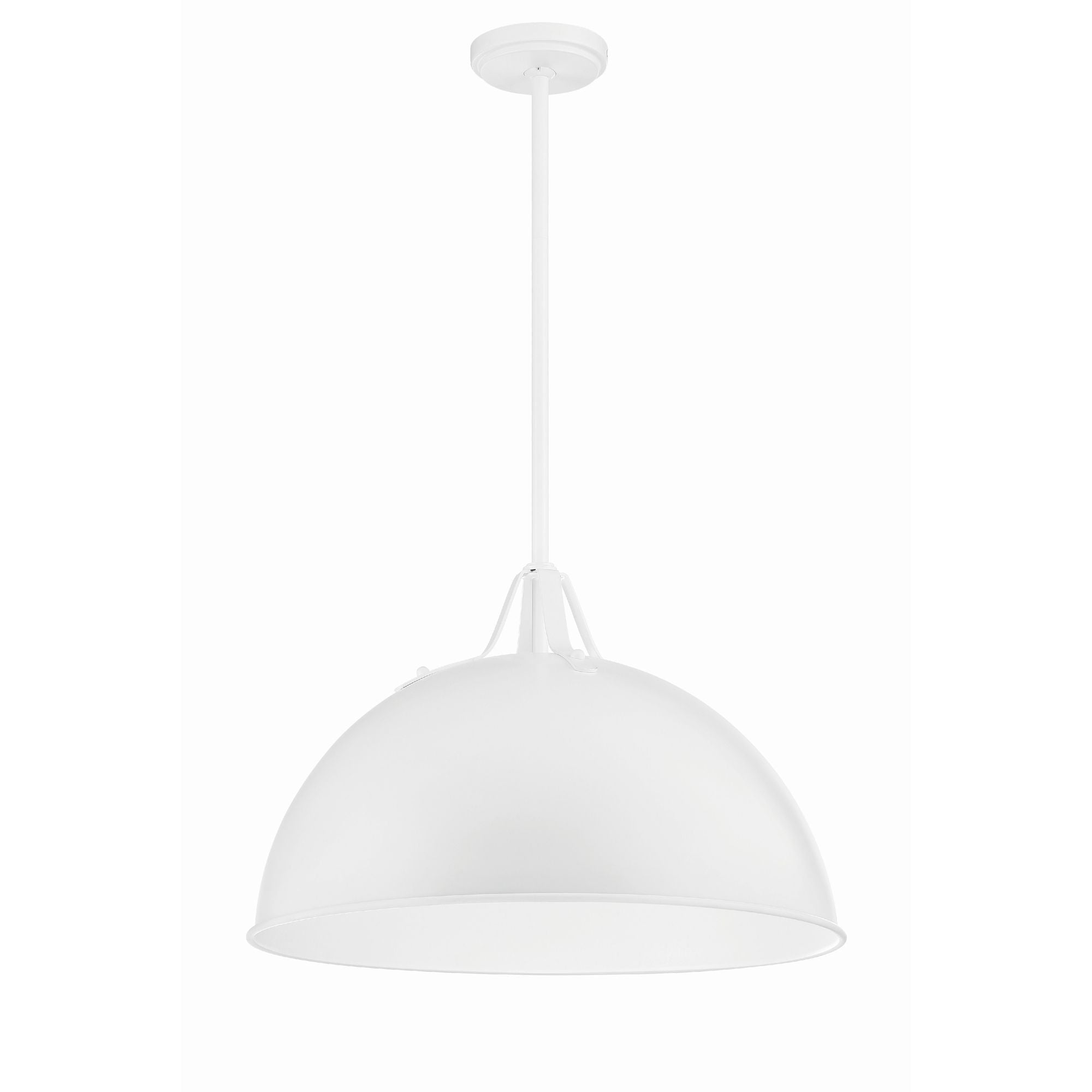 Soto 1 Light White Pendant
