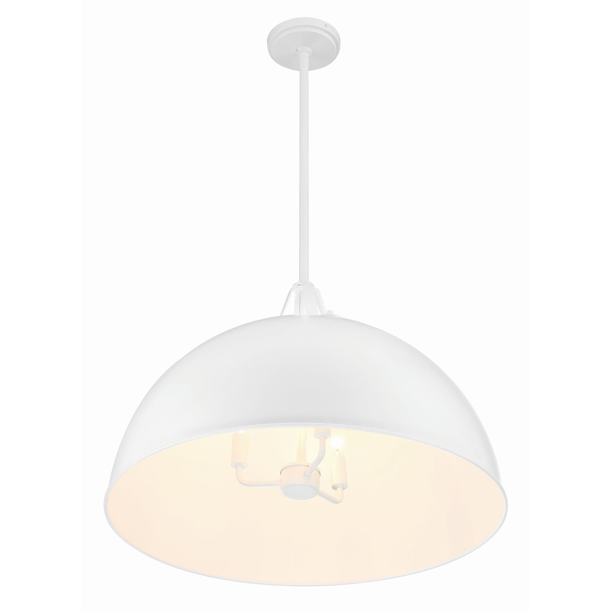 Soto 3 Light White Pendant