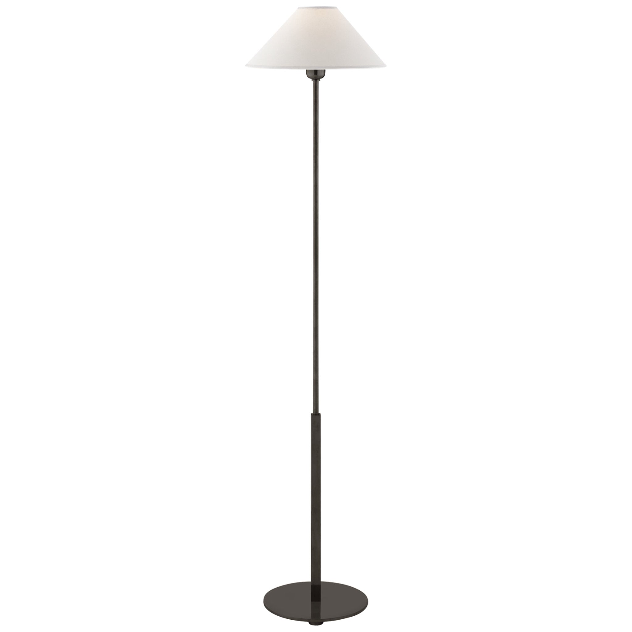 J. Randall Powers Hackney Floor Lamp in Bronze with Natural Paper Shade