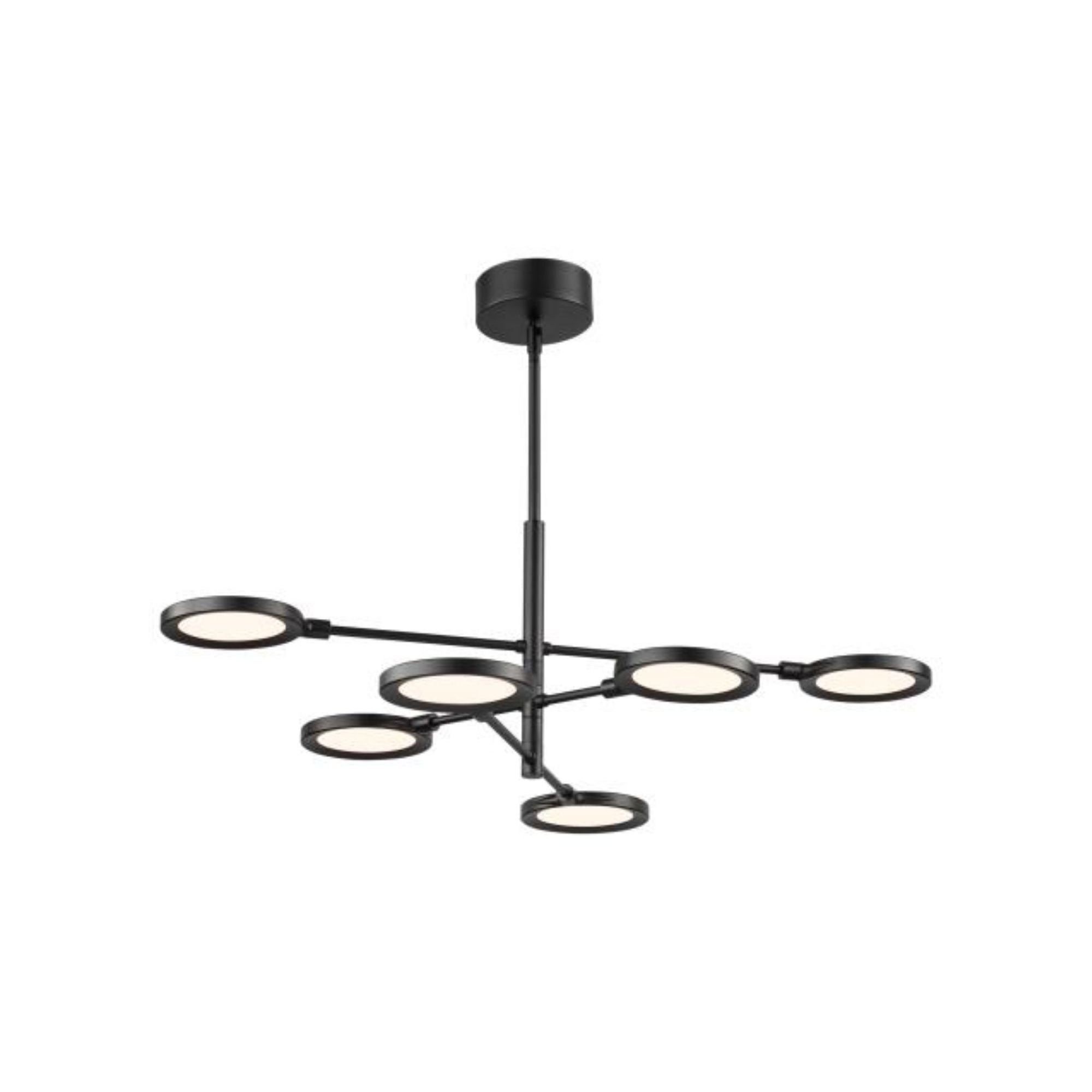 Spectica 6 Chandelier 6-Light LED 3000K Matte Black