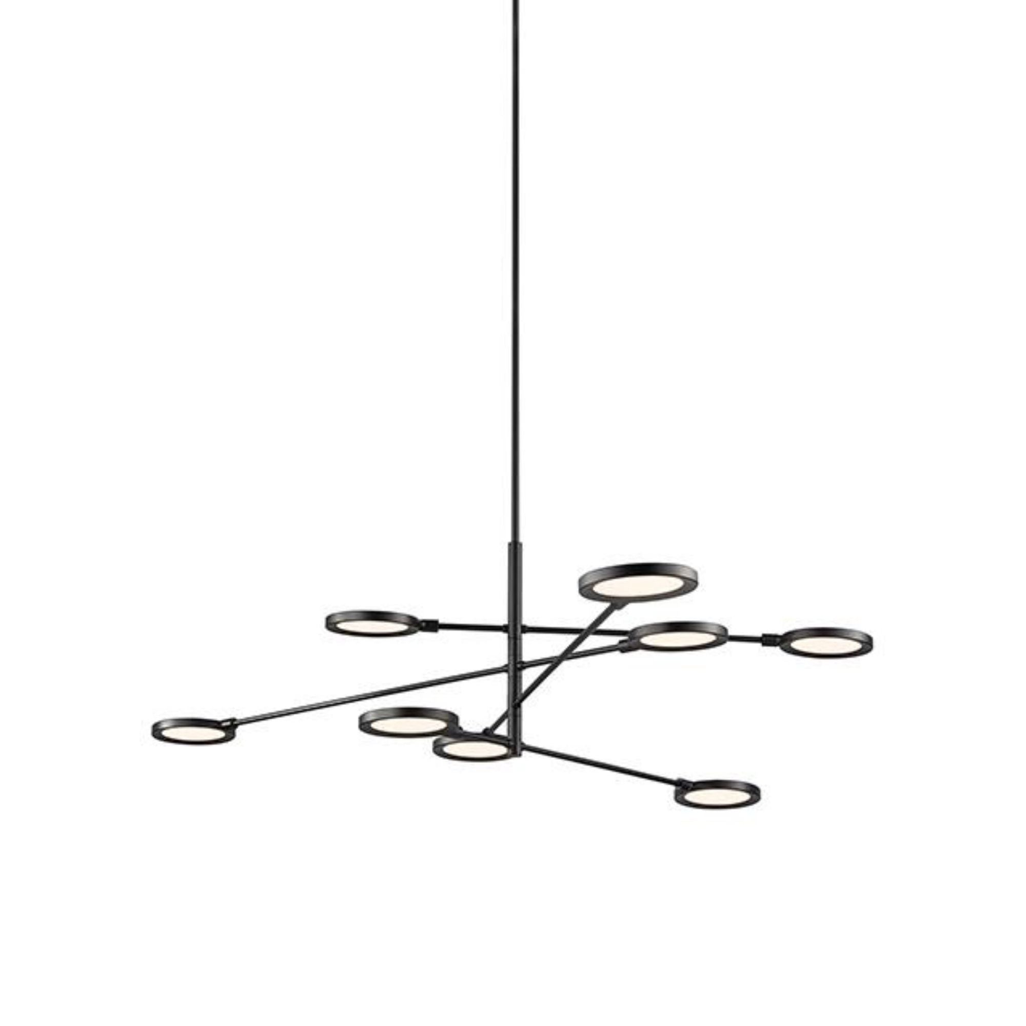 Spectica 8 Chandelier Linear Suspension 8-Light LED 3000K Matte Black
