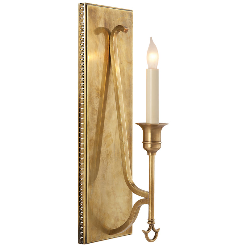 John Rosselli Savannah Sconce in Hand-Rubbed Antique Brass