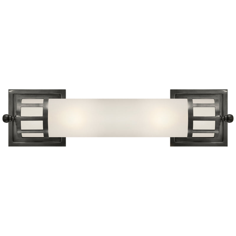 Studio VC Openwork Medium Sconce in Bronze with Frosted Glass