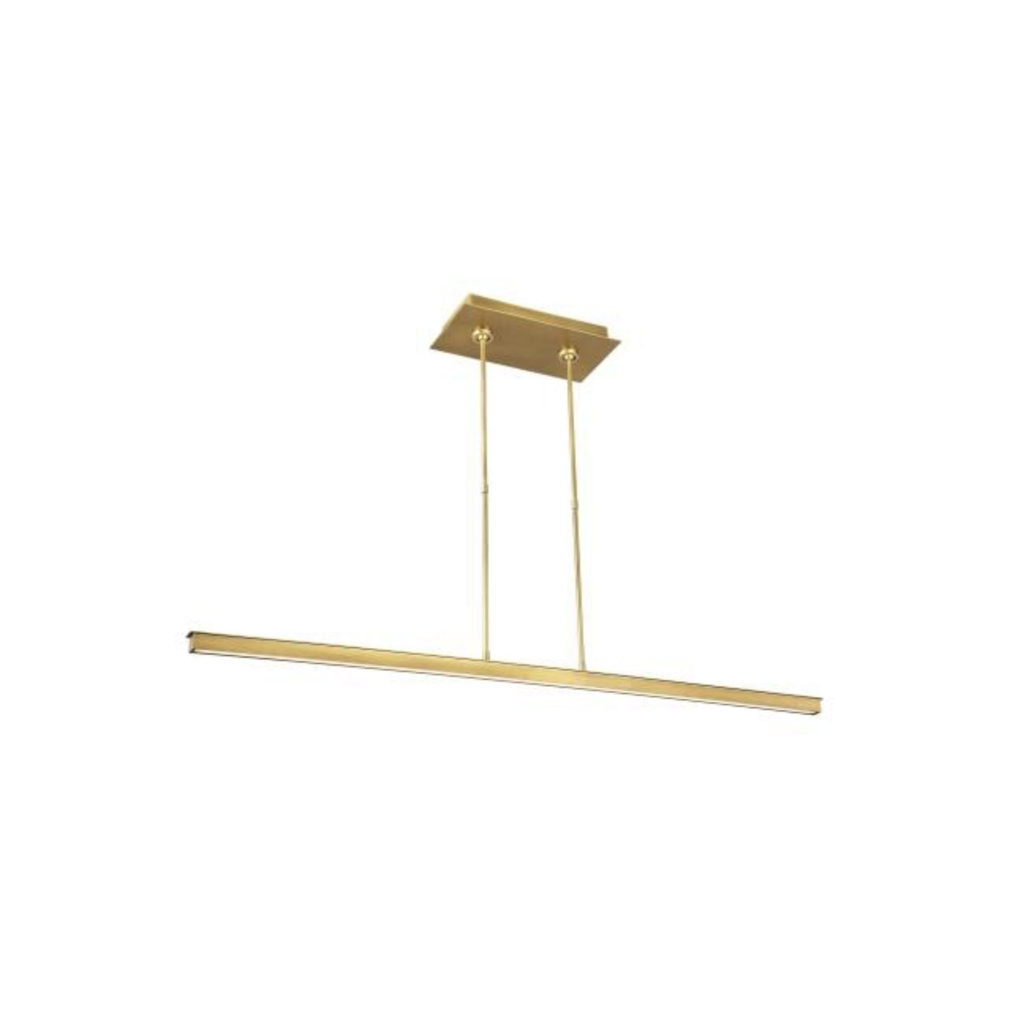 Stagger 48 Linear Suspension Linear Suspension 1-Light LED 2700K Nightshade Black by Mick De Giulio
