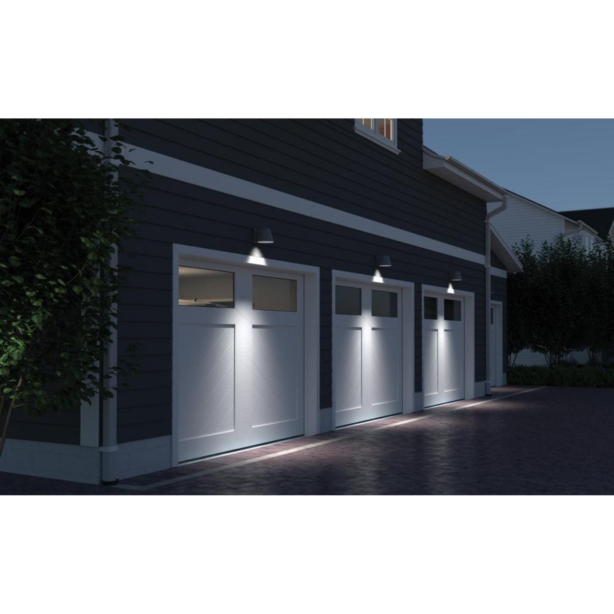 Bowman 4 Outdoor Wall Outdoor 1-Light LED 3000K White by Sean Lavin