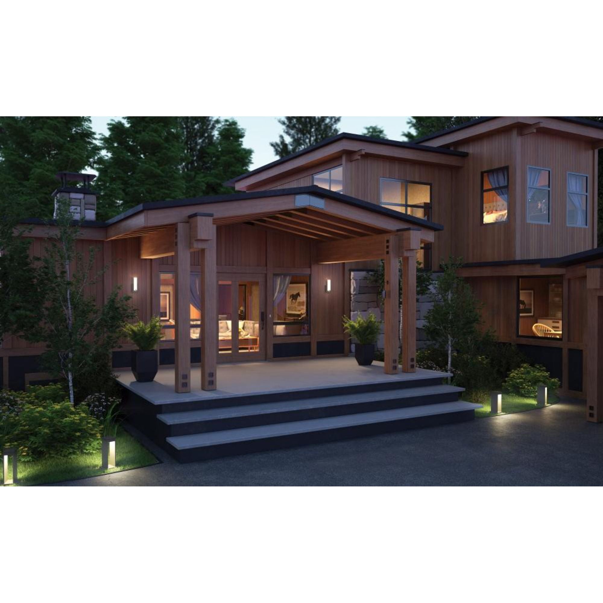 Syntra 18 Outdoor Path Outdoor 1-Light LED 3000K Charcoal by Sean Lavin