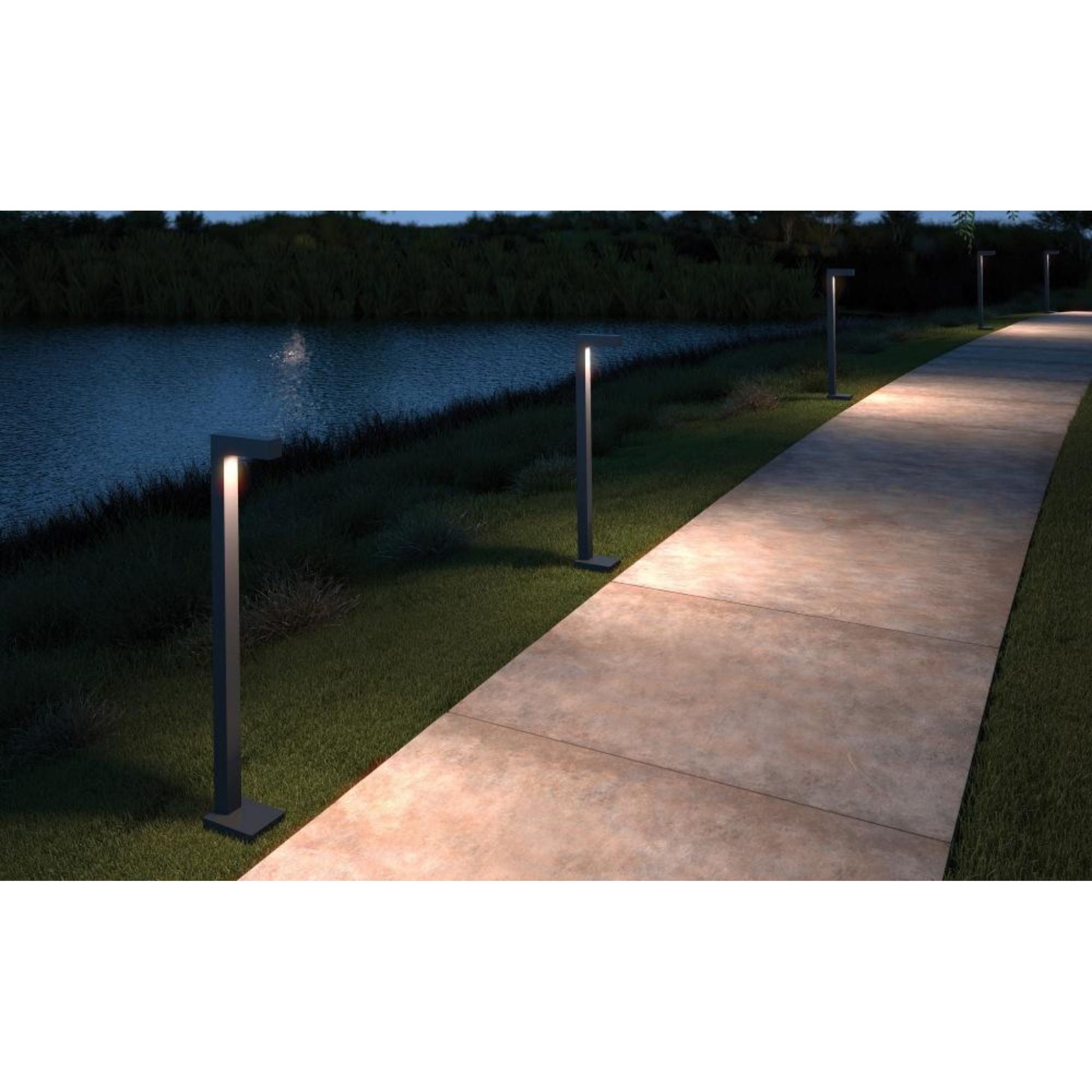 Strut 42 Outdoor Bollard Outdoor 1-Light LED 2700K Black by Sean Lavin