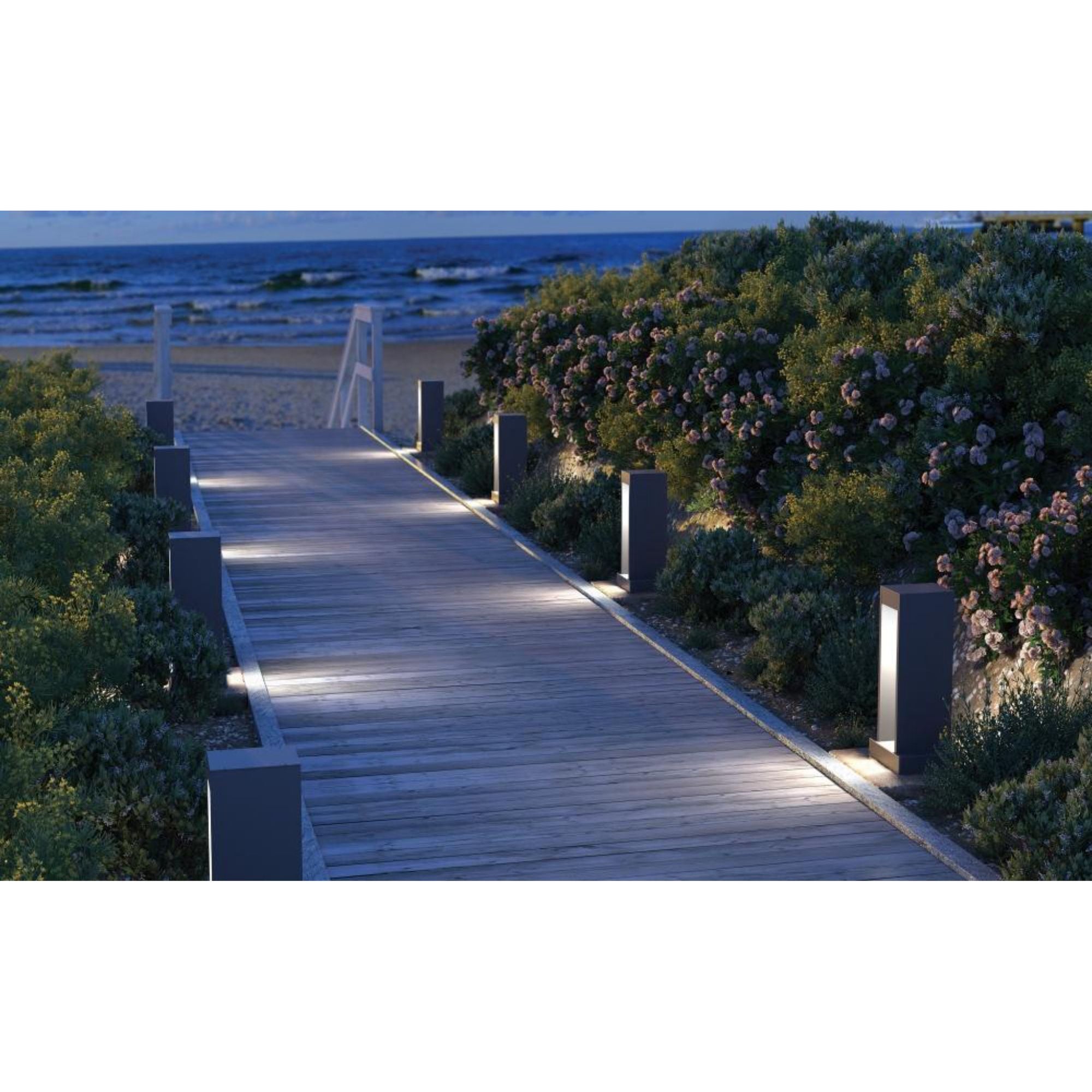 Syntra 18 Outdoor Path Outdoor 1-Light LED 3000K Charcoal by Sean Lavin