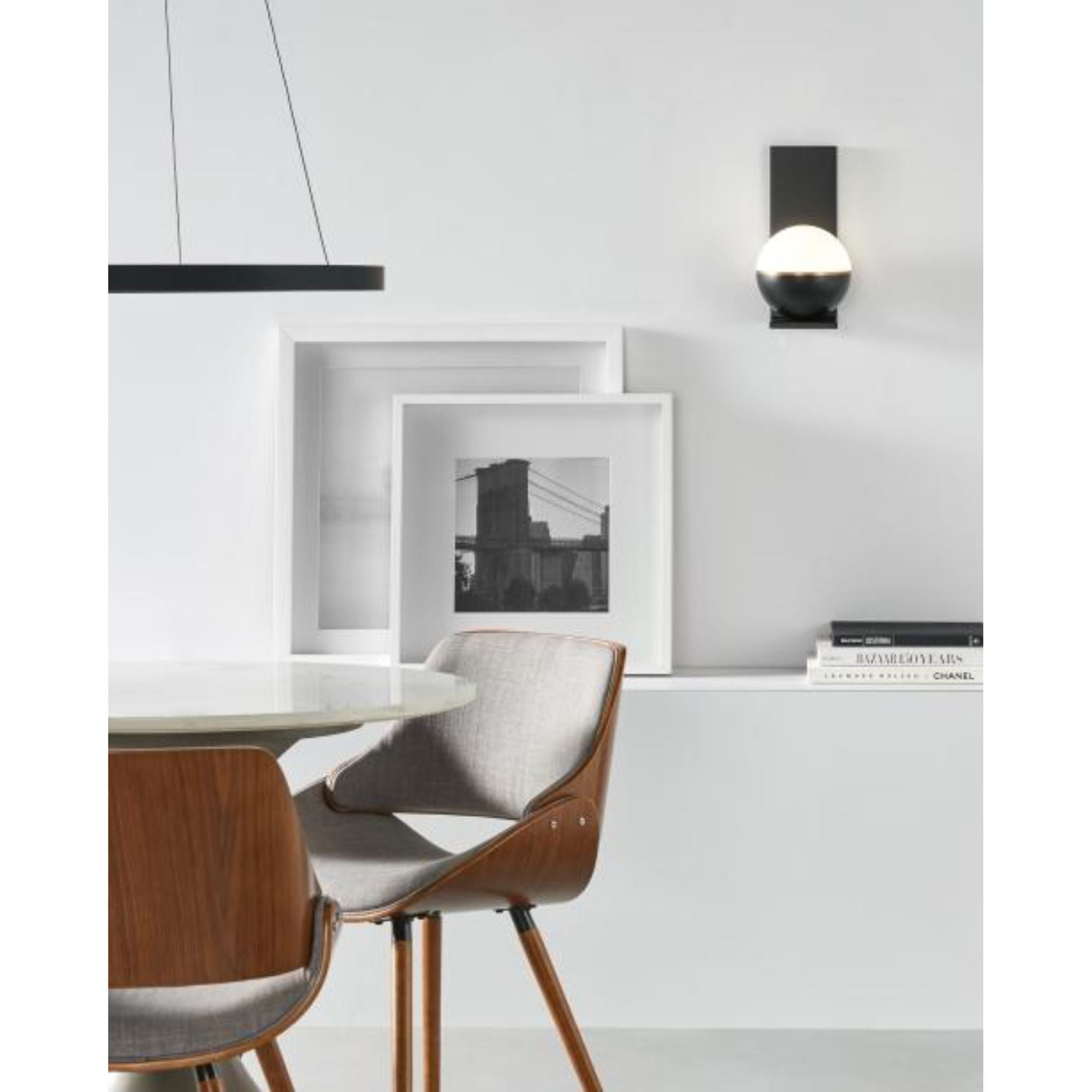 Fiama 24 Suspension Chandeliers 1-Light LED 3000K Plated Brass by Sean Lavin