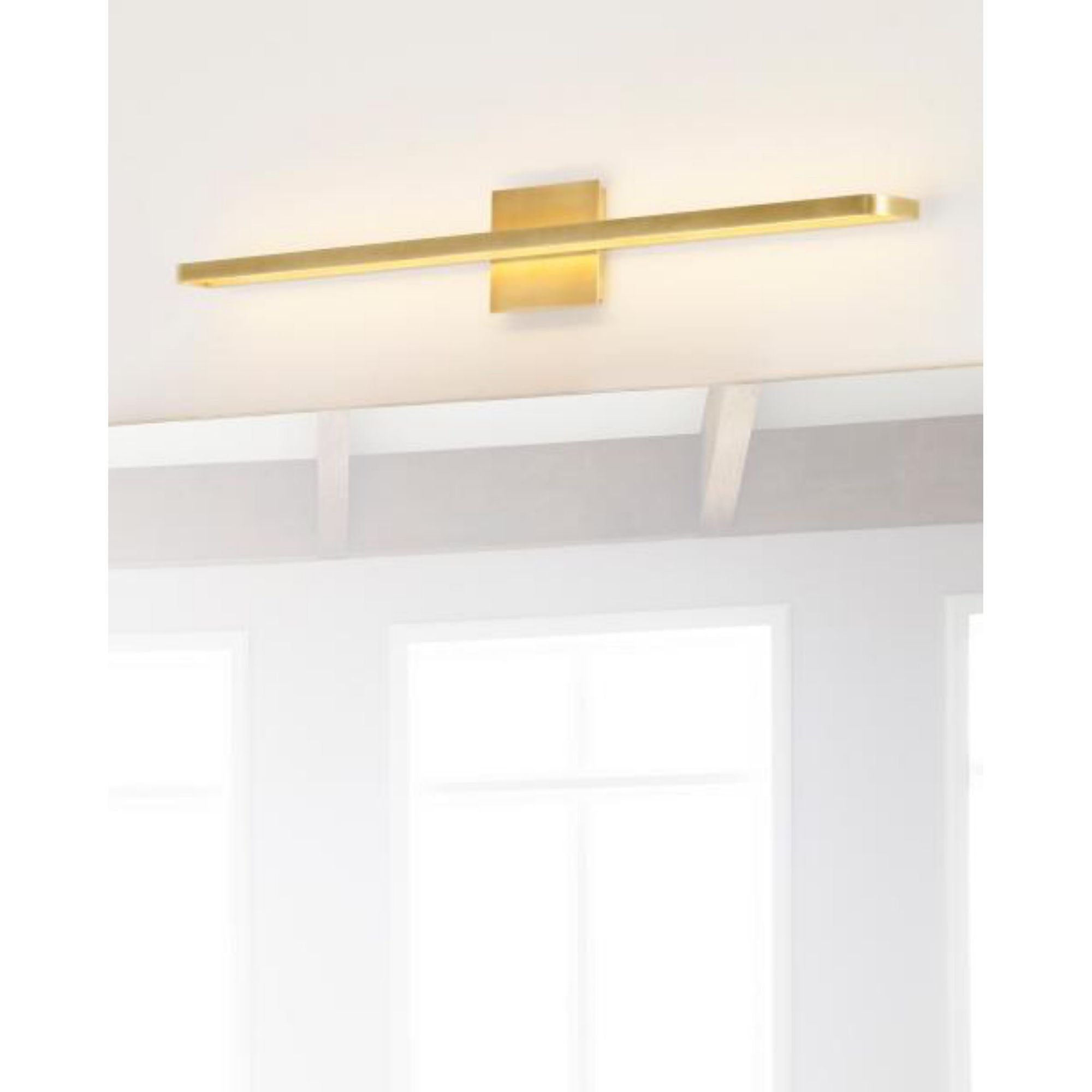 Banda 36 Bath Bath Collection 1-Light LED 3000K Natural Brass by Sean Lavin