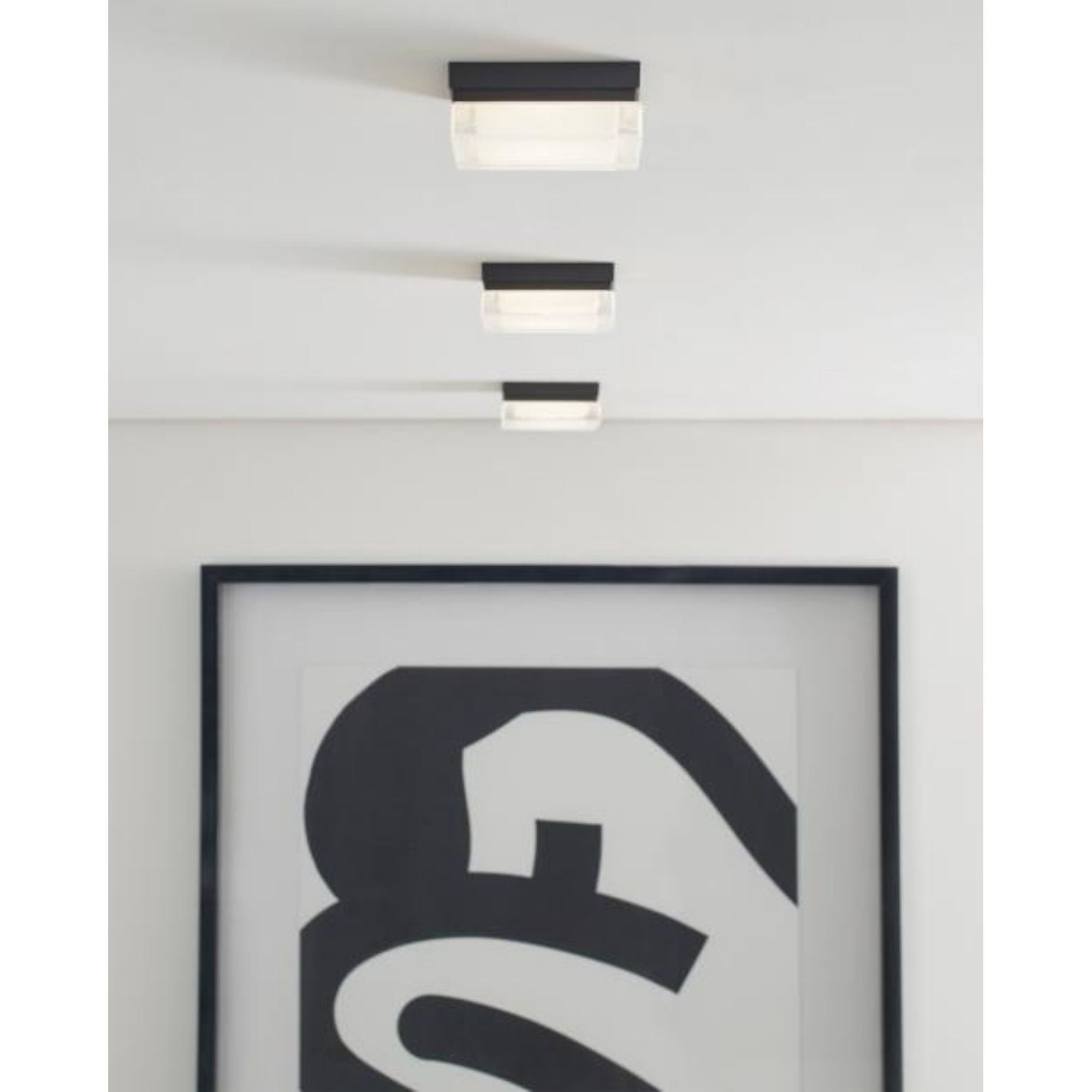 Boxie Small Flush Mount Flush & Semi-Flush Mount, Wall Collection 1-Light LED 2700K Satin Nickel by Sean Lavin