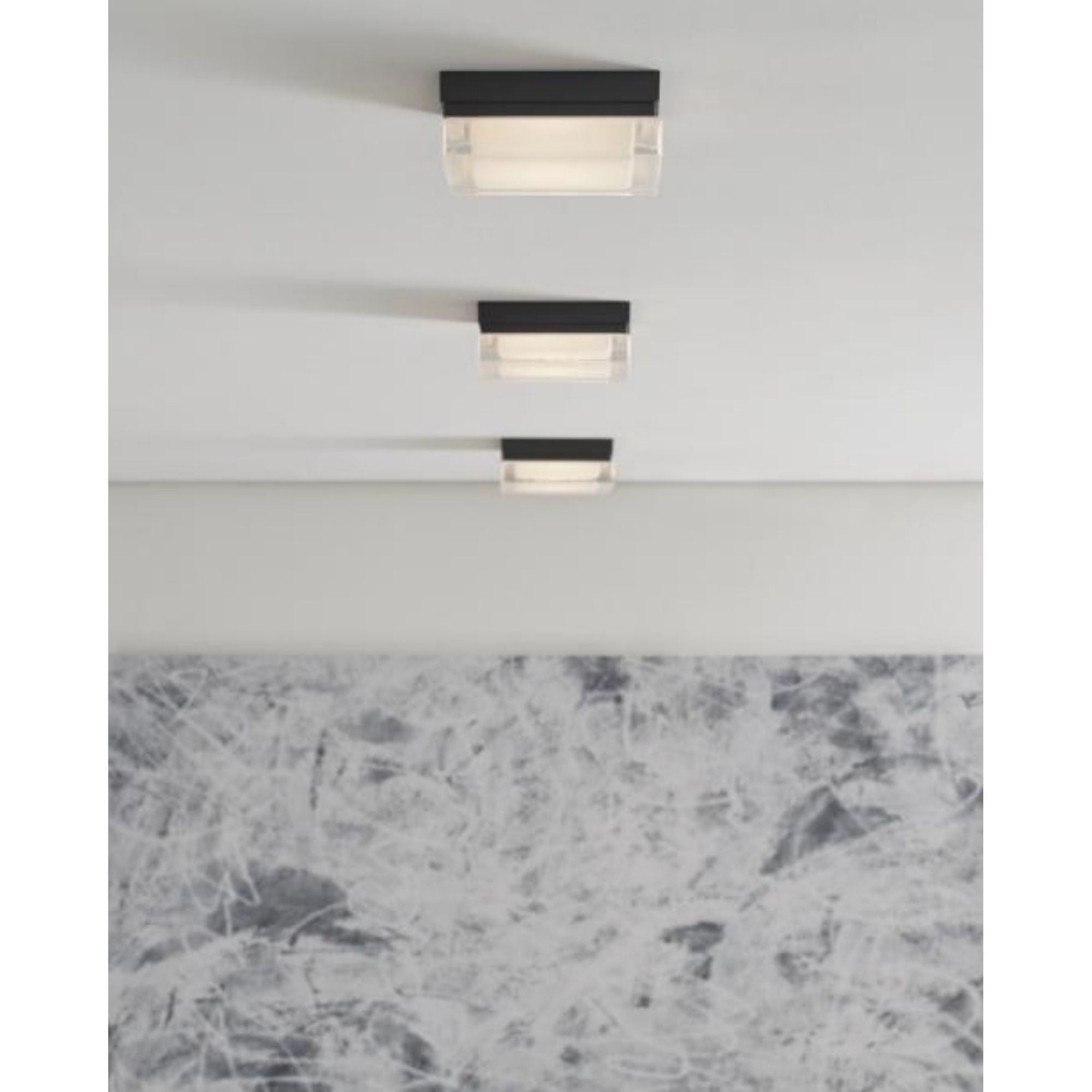 Boxie Small Flush Mount Flush & Semi-Flush Mount 1-Light LED 2700K Natural Brass by Sean Lavin