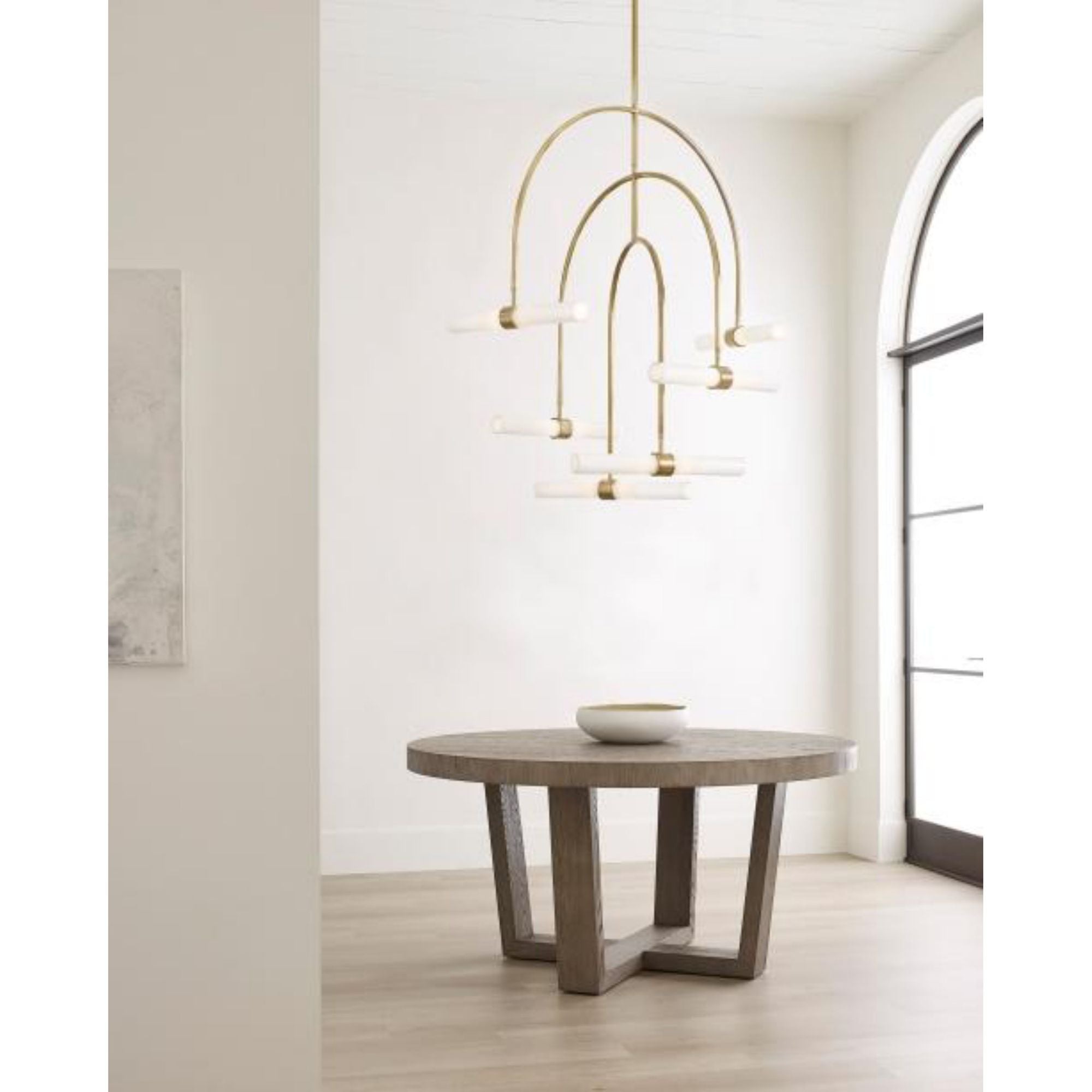 Calumn 6-Light Chandelier Chandeliers 6-Light LED 3000K Natural Brass by Sean Lavin