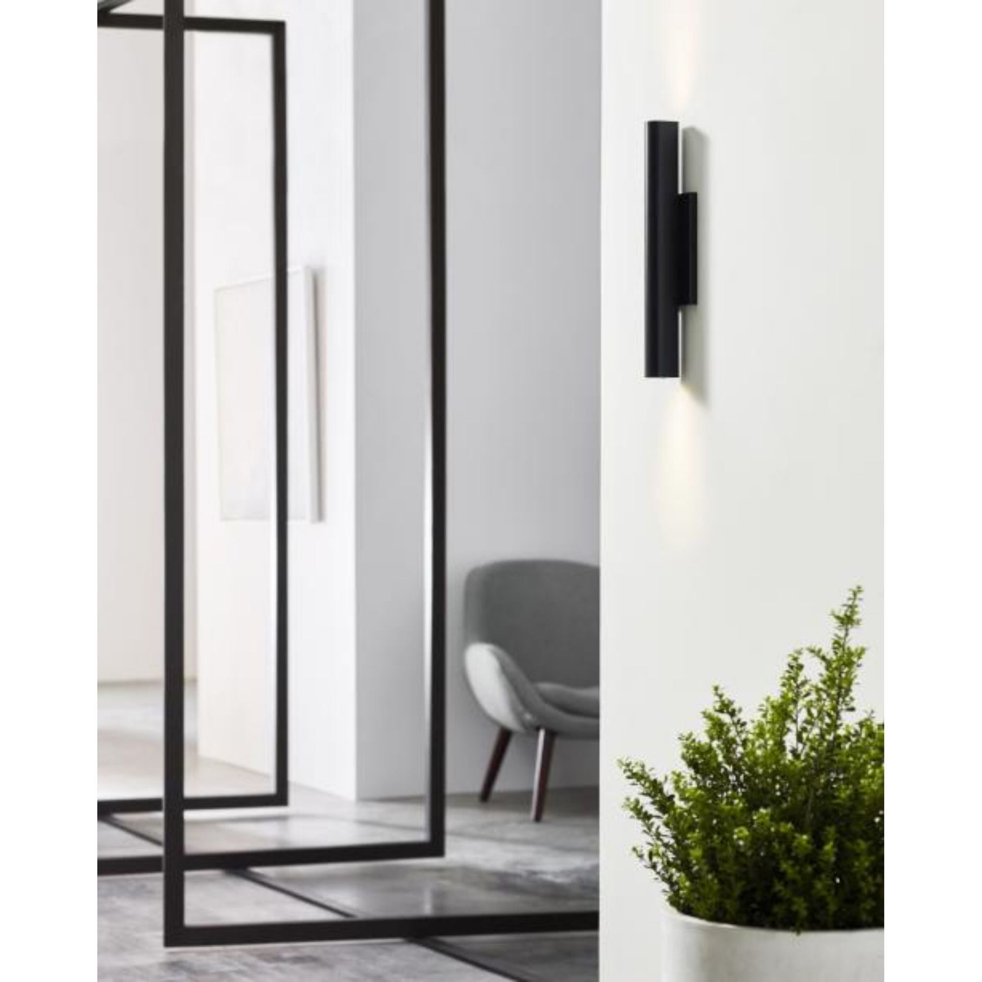 Chara 17 Outdoor Wall Outdoor 1-Light LED 3000K Black by Sean Lavin