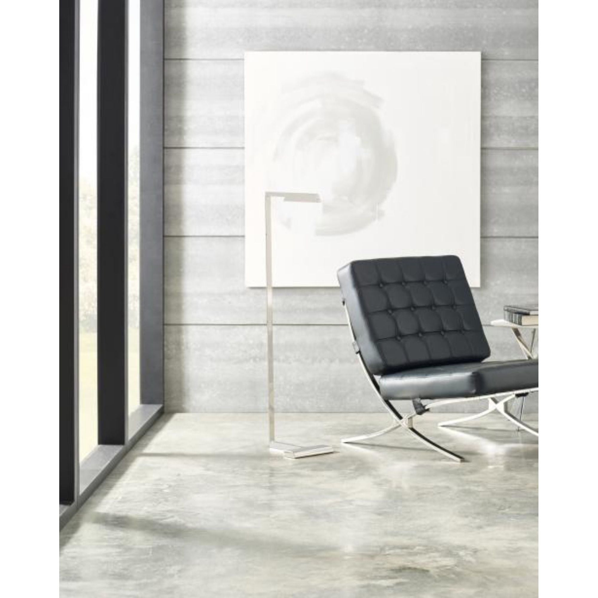 Dessau 46 Floor Lamp Line-Voltage Pendants/Suspension 1-Light LED 2700K Natural Brass by Sean Lavin