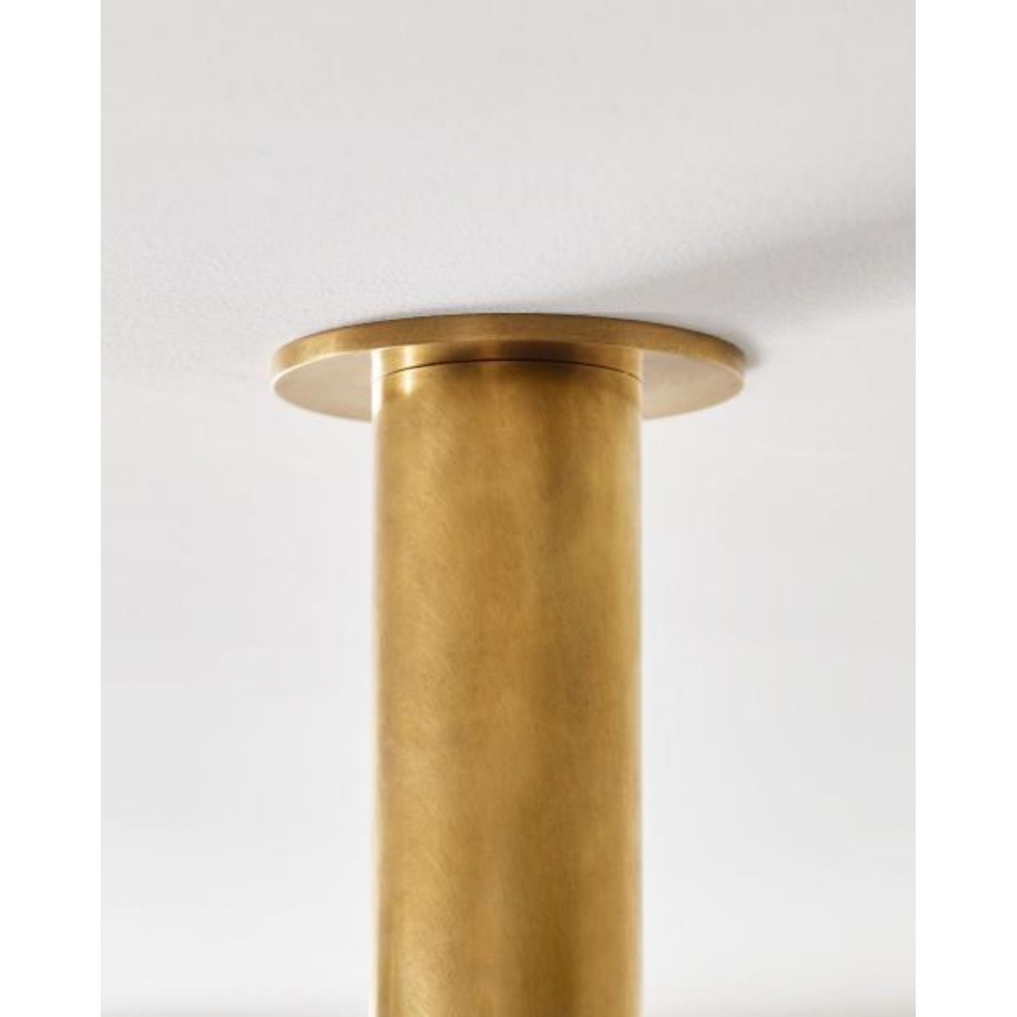 Ebell Medium Flush Mount Flush & Semi-Flush Mount 1-Light LED 2700K Dark Bronze by Kelly Wearstler