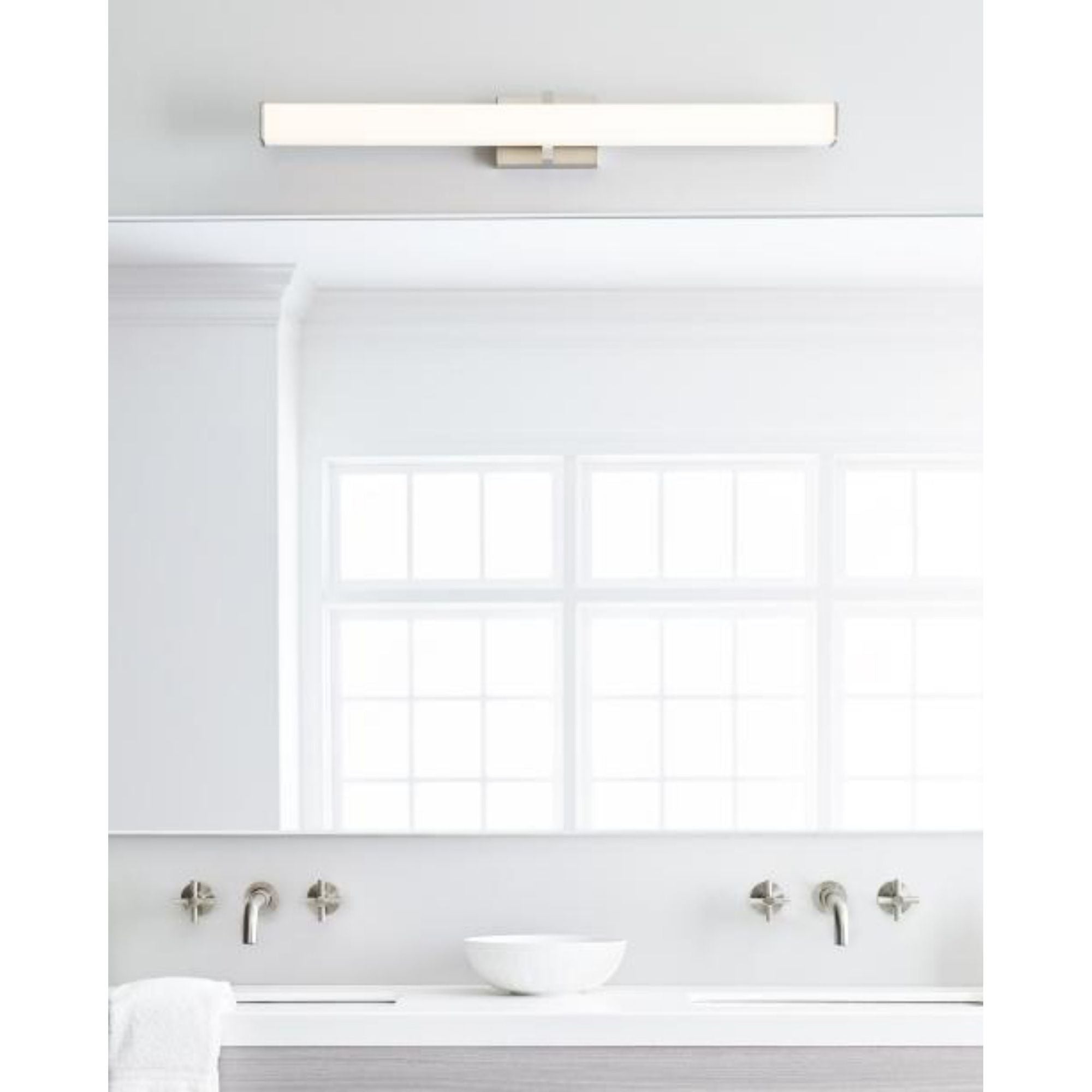 Ellis 36 Bath Bath Collection 1-Light LED 3000K Satin Nickel by Sean Lavin