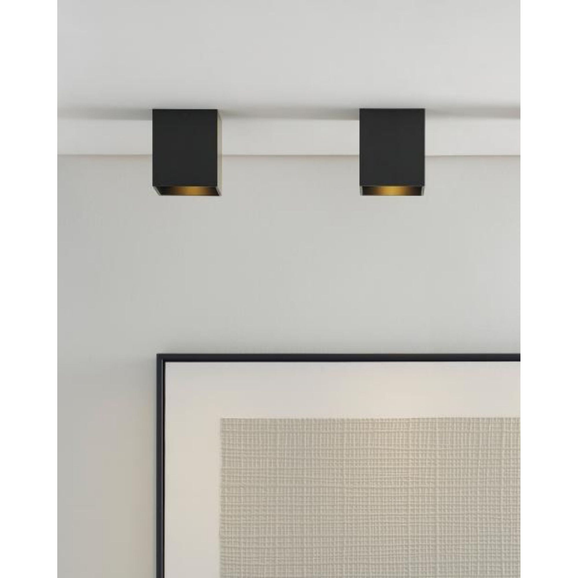 Exo 6 Flush Mount Flush & Semi-Flush Mount 1-Light LED 2700K Black by Sean Lavin