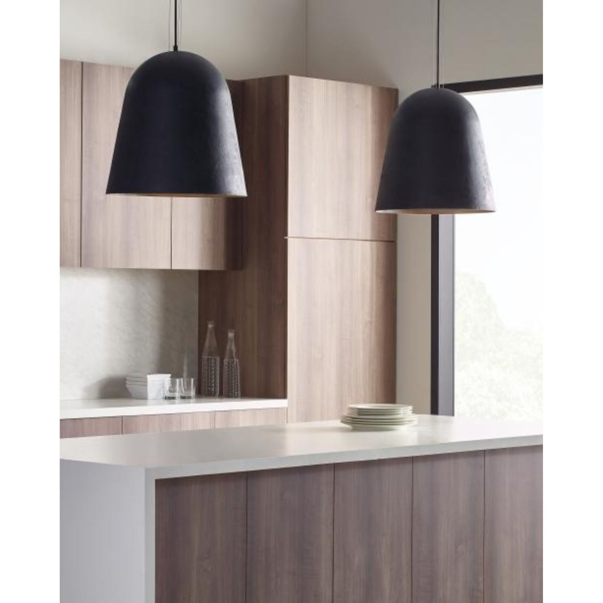 Fett Pendant Line-Voltage Pendants/Suspension 1-Light Weathered Zinc by Sean Lavin