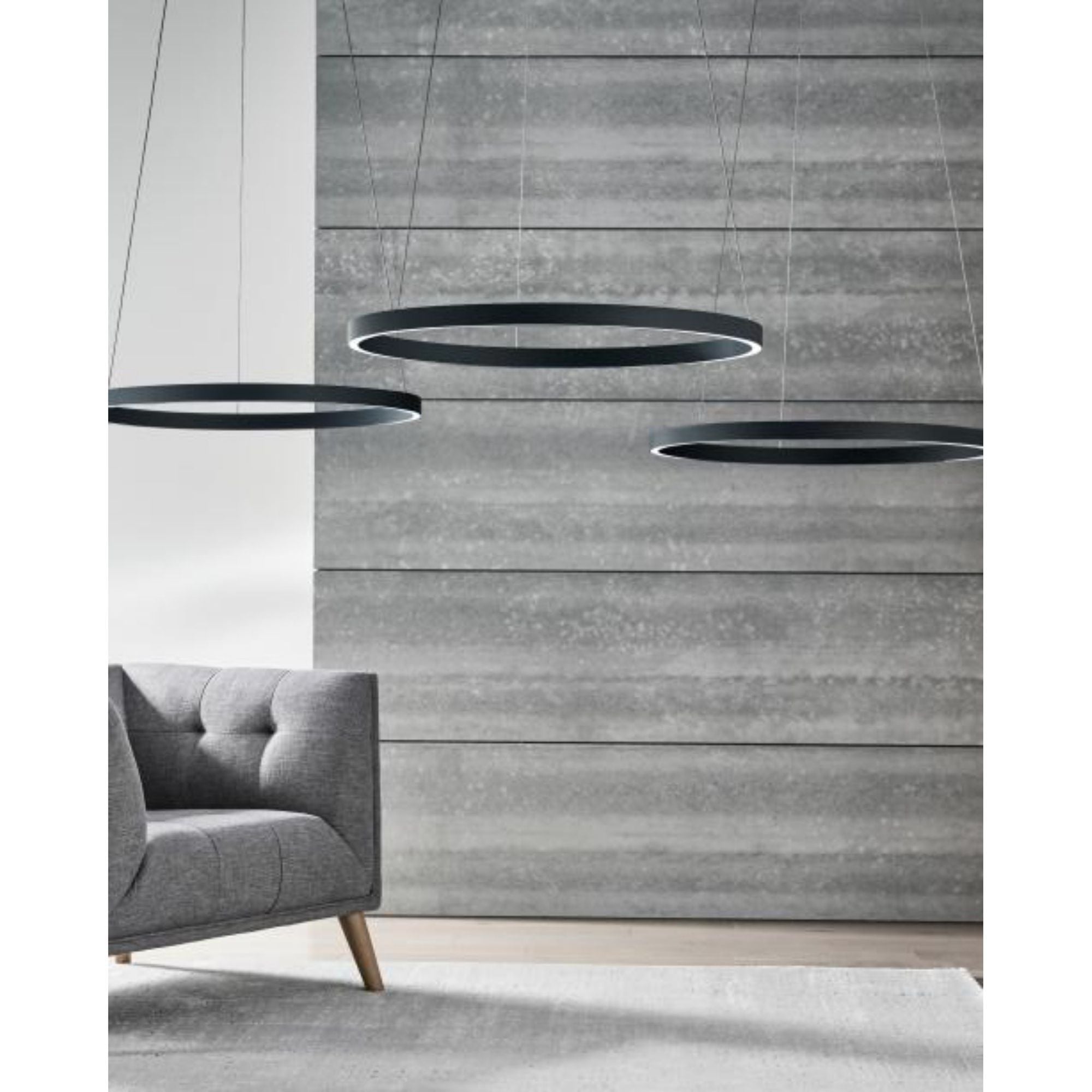 Fiama 30 Suspension Chandeliers 1-Light LED 3000K Plated Brass by Sean Lavin