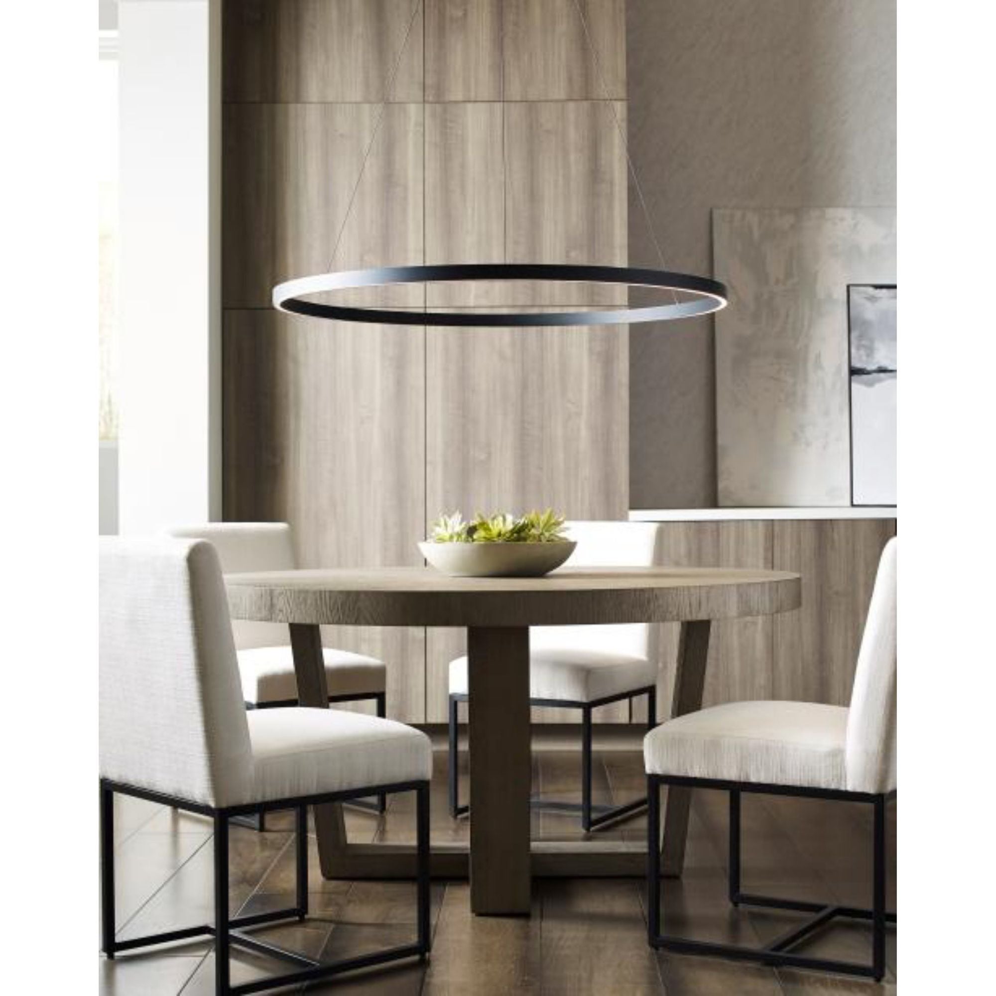 Fiama 48 Suspension Flush & Semi-Flush Mount 1-Light LED 3000K Matte Black by Sean Lavin