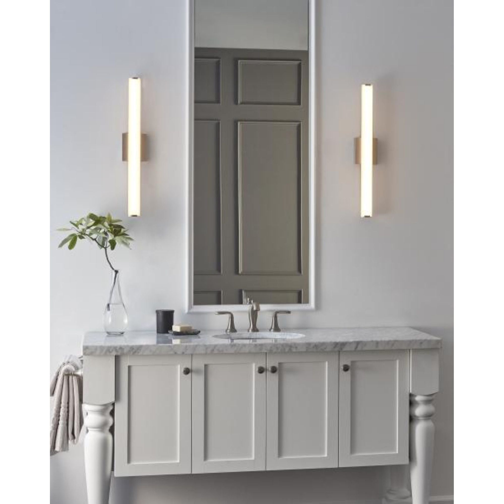 Finn 24 Bath Bath Collection 1-Light LED 3000K Nightshade Black by Sean Lavin