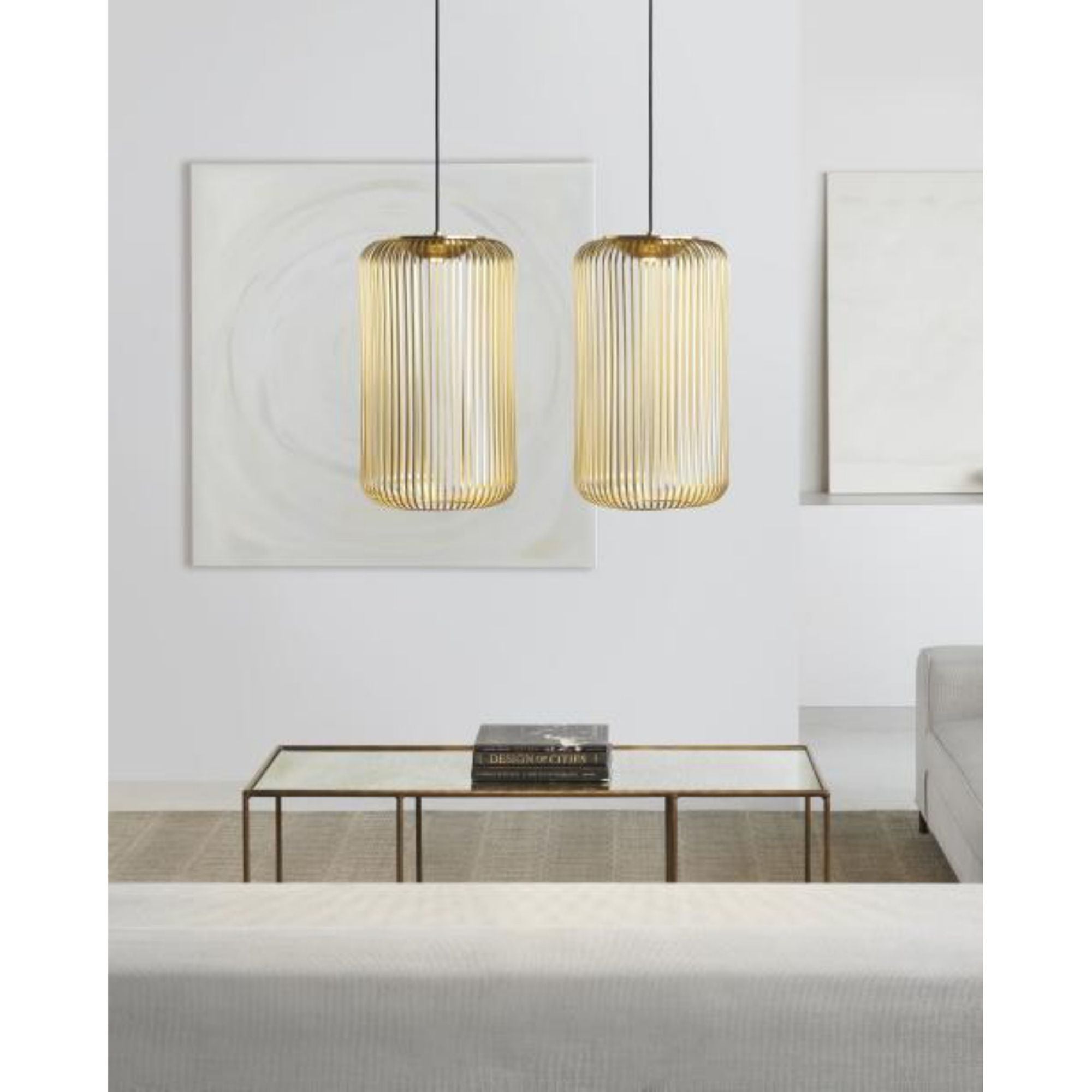 Kai 1 Pendant Line-Voltage Pendants/Suspension 1-Light LED 3000K Plated Brass by Sean Lavin