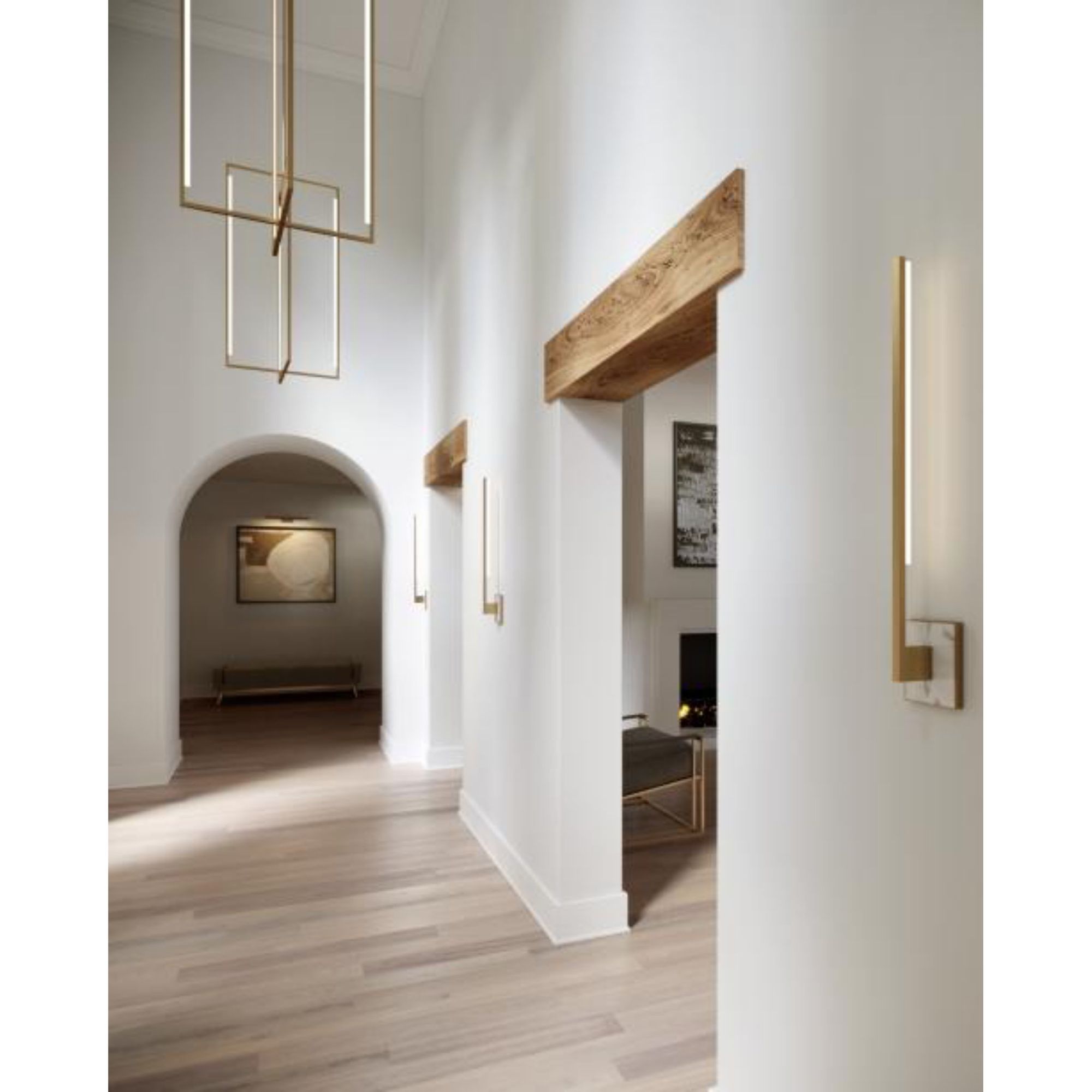 Dessau 18 Picture Light Linear Suspension 1-Light LED 3000K Nightshade Black by Sean Lavin