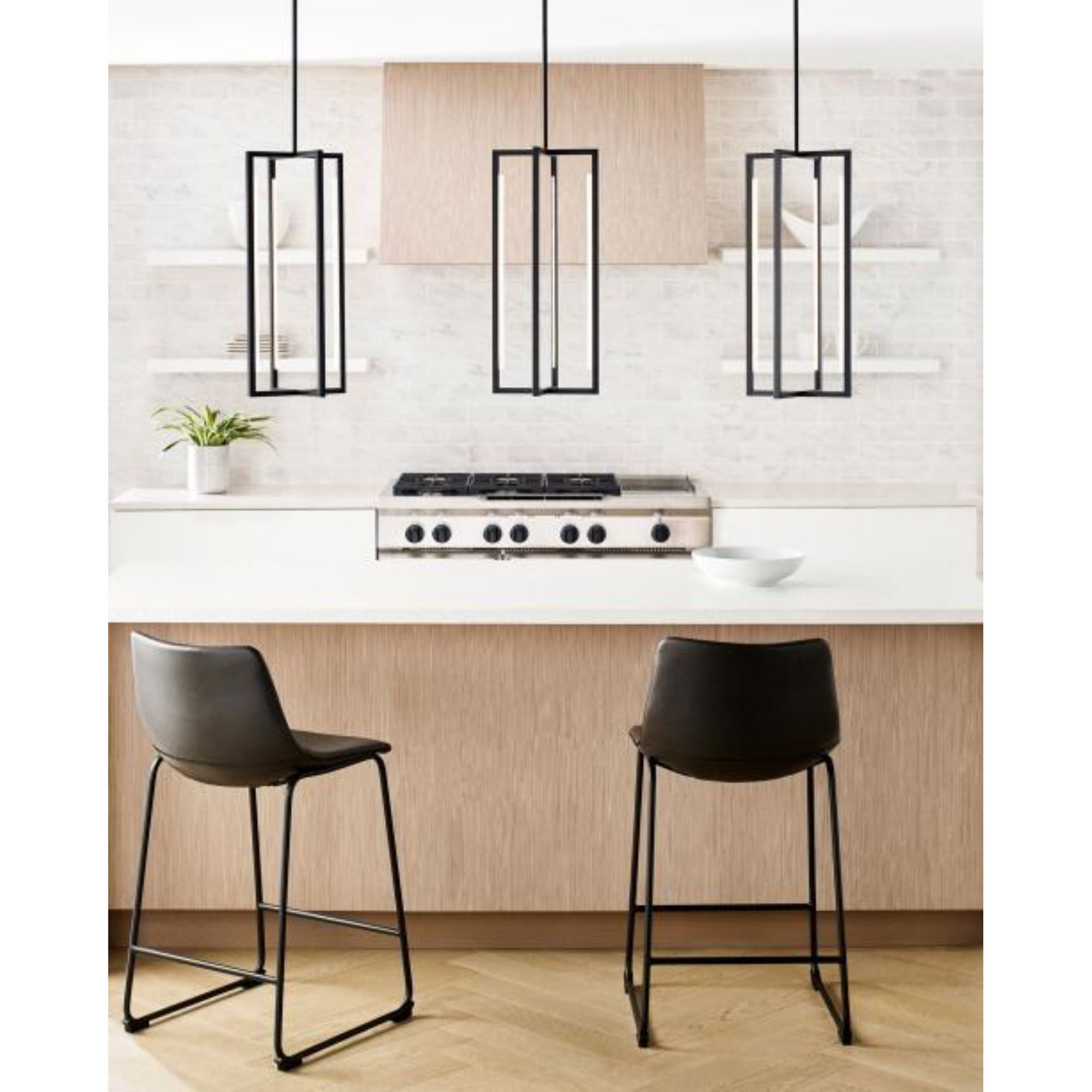 Kenway 25 Pendant Line-Voltage Pendants/Suspension 1-Light LED 3000K Nightshade Black by Sean Lavin