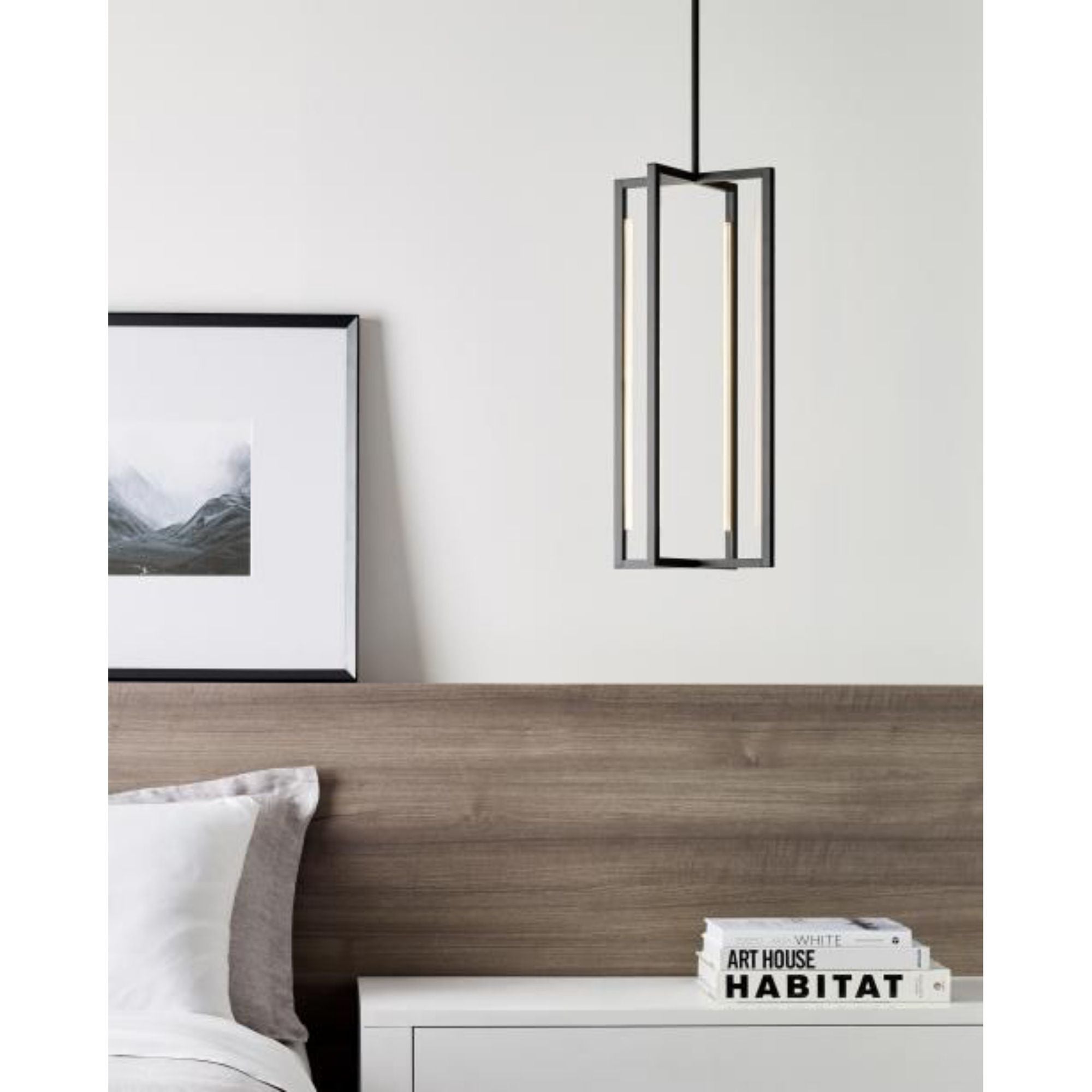 Kenway 25 Pendant Line-Voltage Pendants/Suspension 1-Light LED 3000K Nightshade Black by Sean Lavin