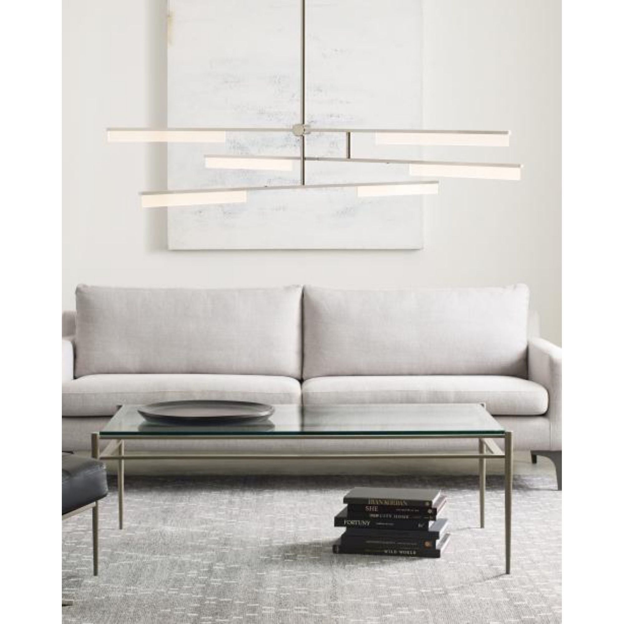 Klee 6-Light Chandelier Chandeliers 3-Light LED 3000K Natural Brass by Sean Lavin