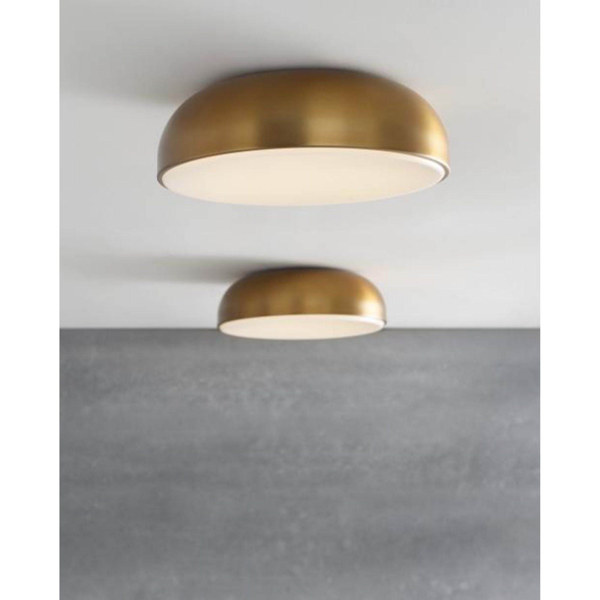 Kosa 13 Flush Mount Flush & Semi-Flush Mount 1-Light LED 3000K Aged Brass by Sean Lavin