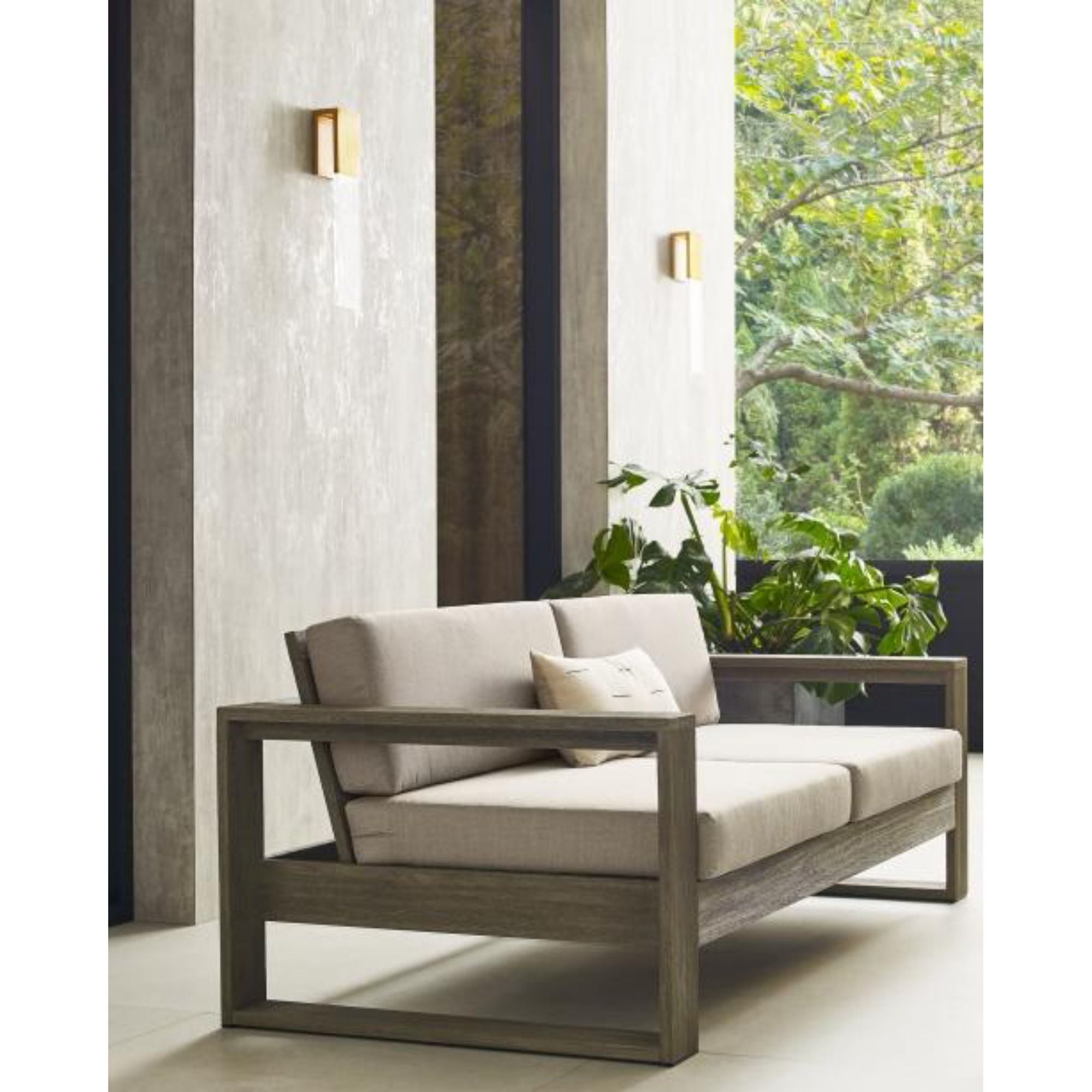 Kulma Large Wall Outdoor 1-Light LED 2700K Copper by Kelly Wearstler