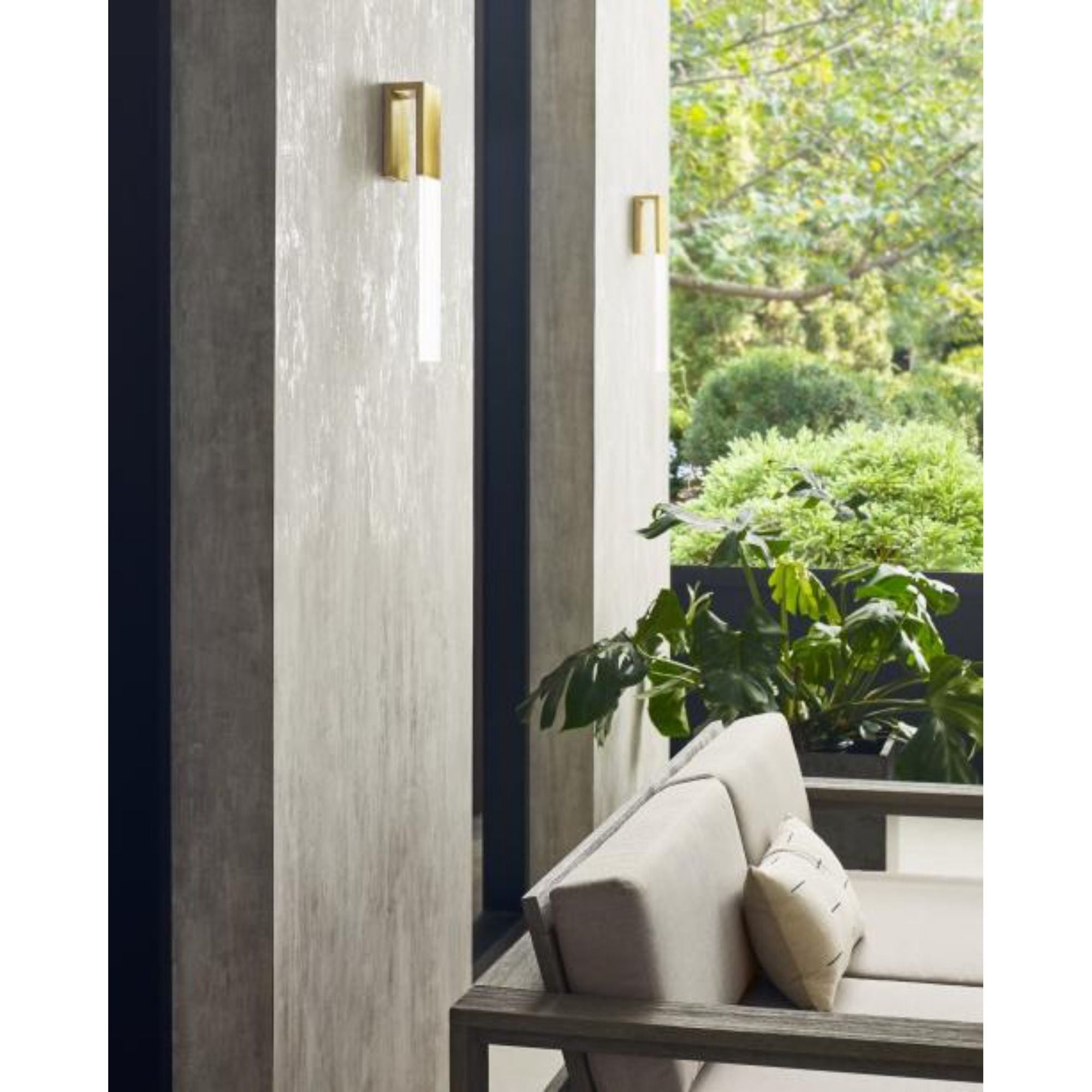 Kulma Large Wall Outdoor 1-Light LED 2700K Copper by Kelly Wearstler