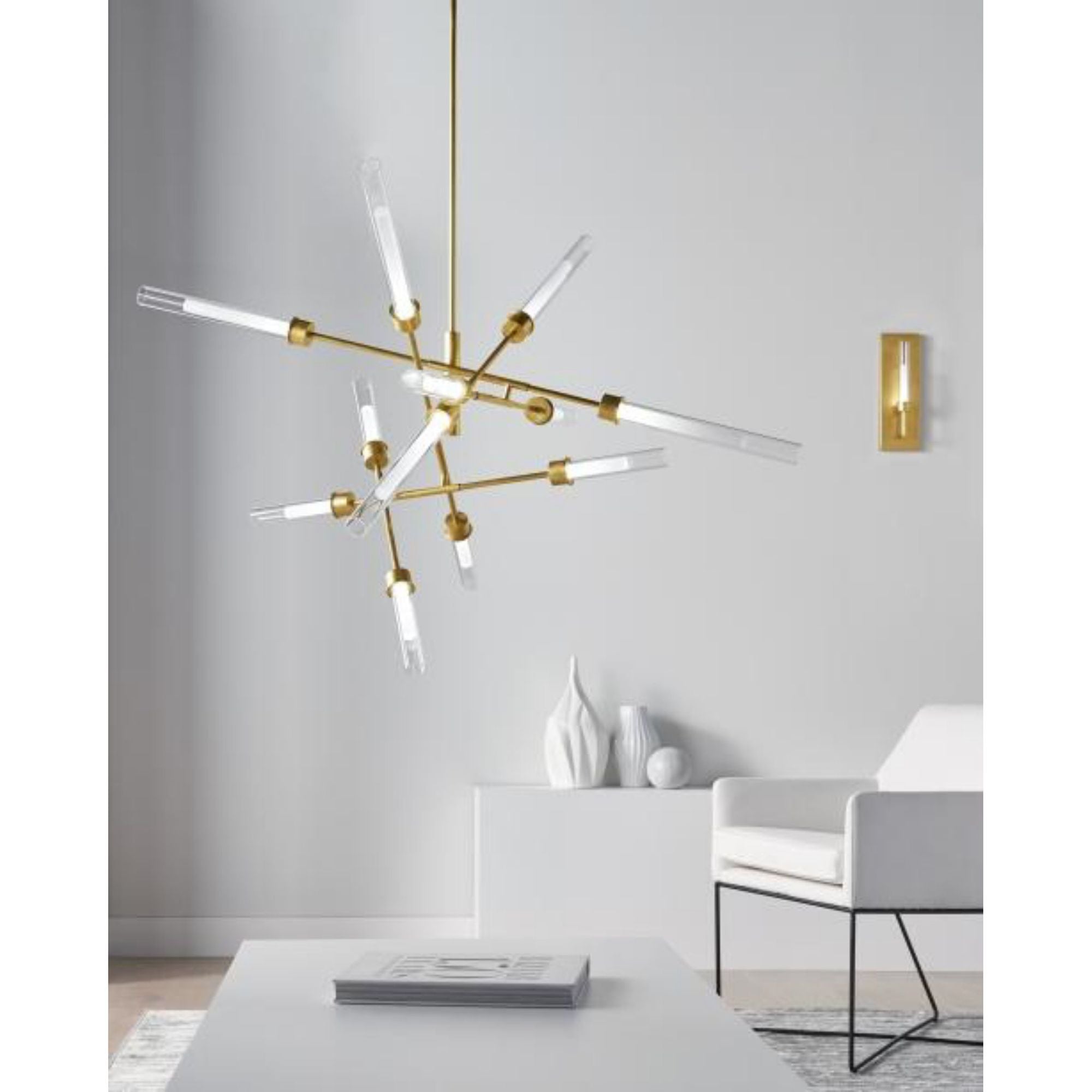 Linger Wall Wall Collection 1-Light LED 3000K Polished Nickel by Sean Lavin