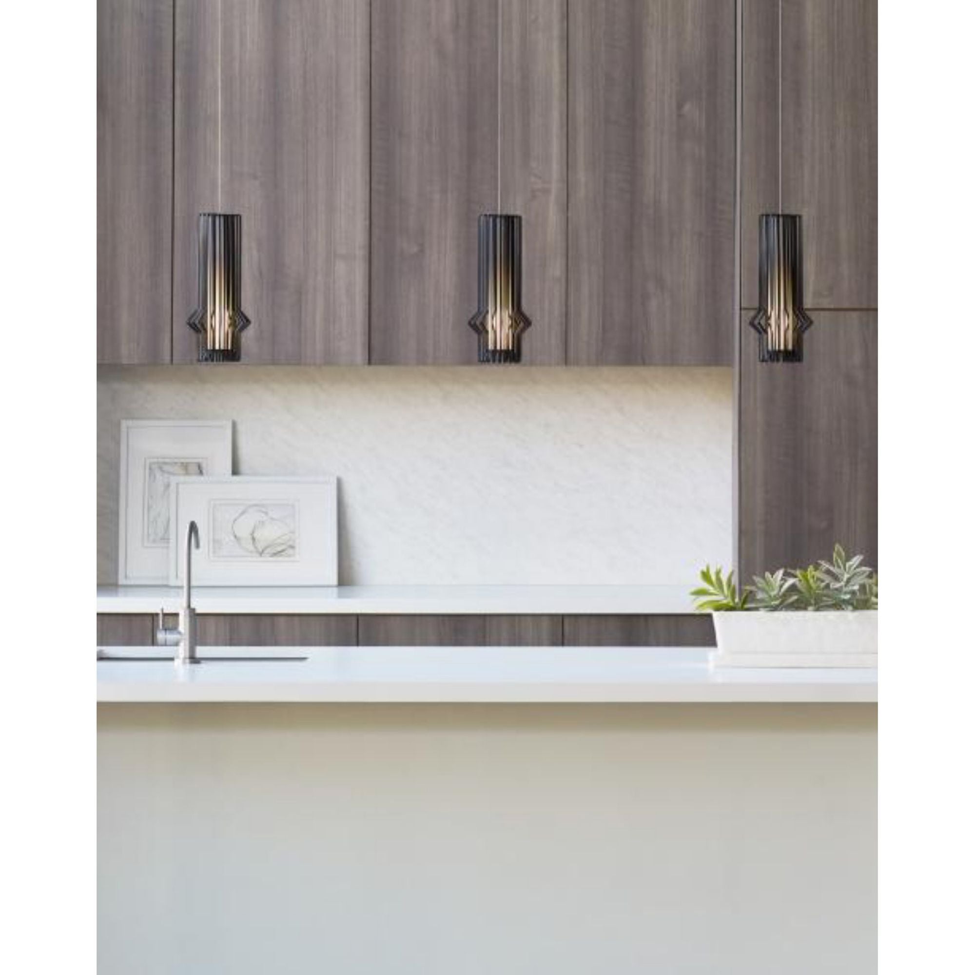 Mini Syrma Pendant FreeJack 1-Light Halogen 3000K Satin Nickel by Sean Lavin